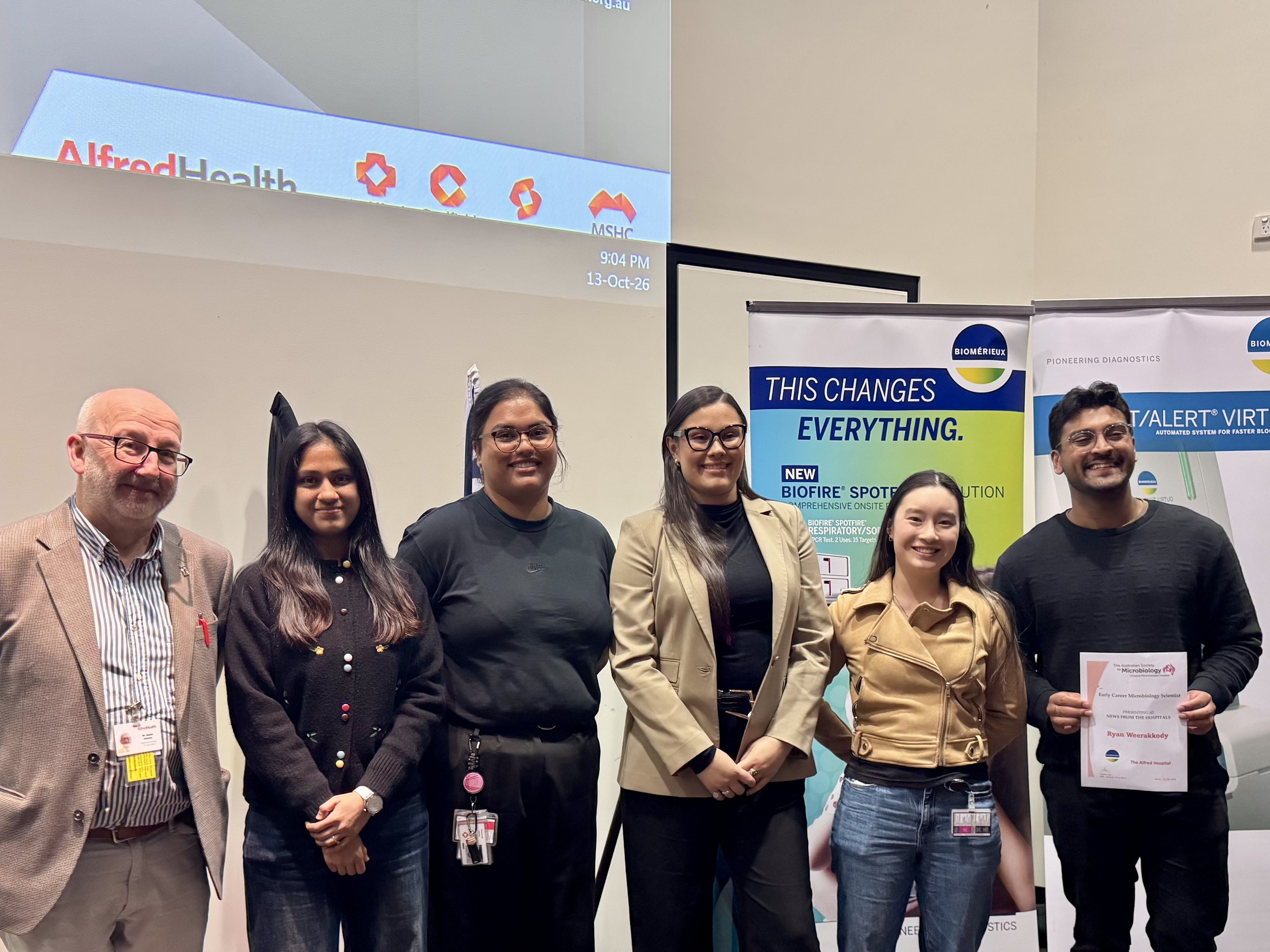 NFTH - Oct 2026. From left: Adam Jenney (chair), with speakers Twinkle Patel, Sandi Wijekoon, Isabella von Deutsch, Crystal Zhou and Ryan Weerakkody. Absent: Tony Nguyen