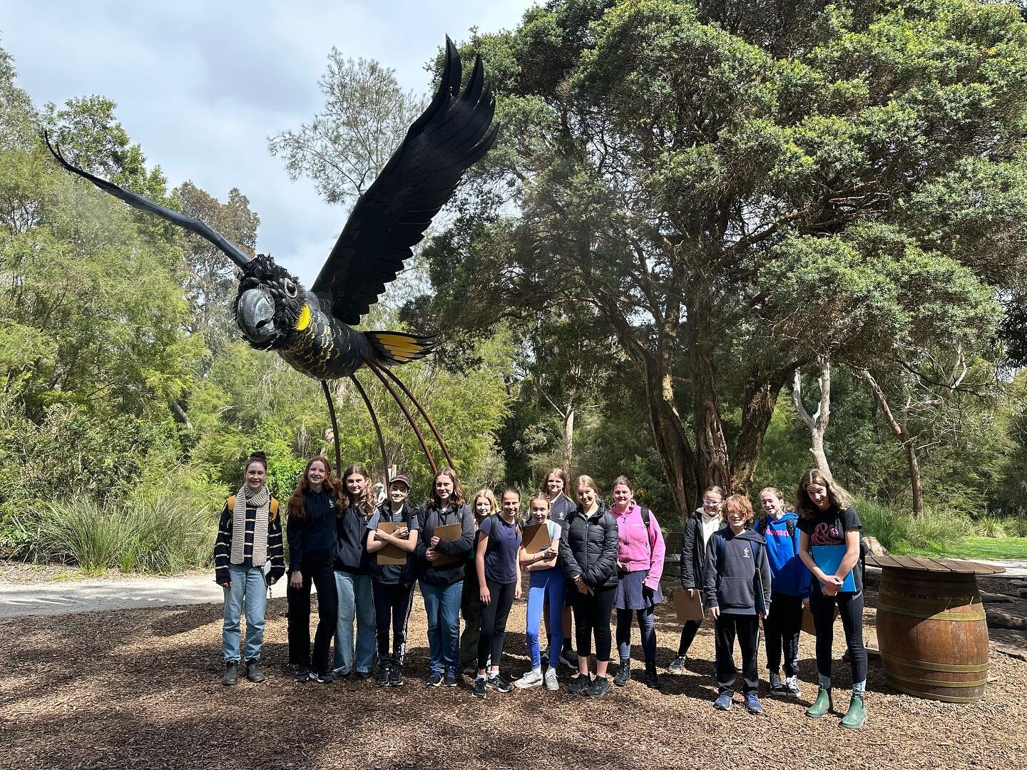 Term 4 has been so exciting! Earlier this term a team of 20 students embarked on a study tour of @zoosvictoria Healesville Sanctuary. The amazing staff at Healesville heard about our Aviary for Life and were willing to help answer all of the curly qu