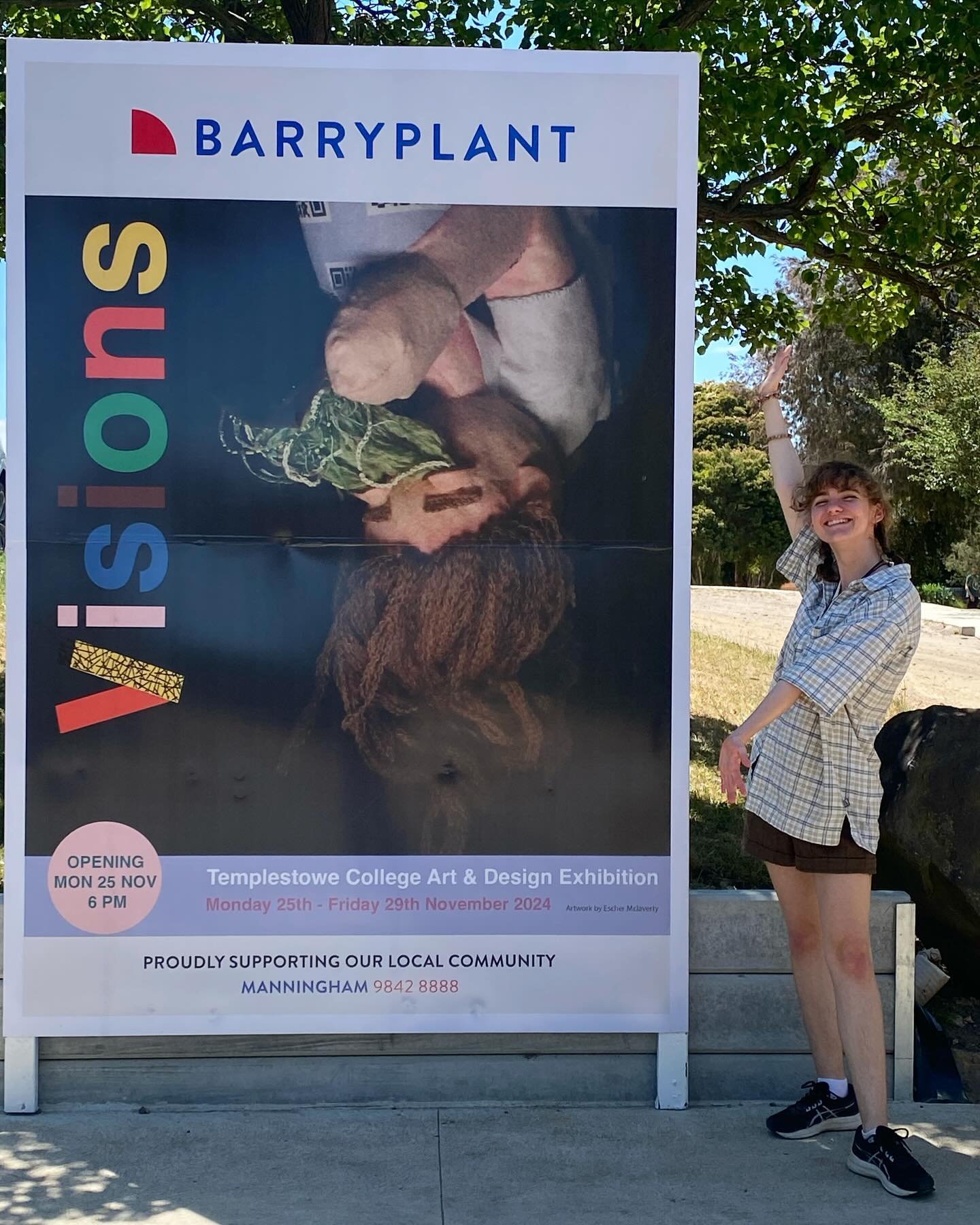 Check out the stunning billboard advertising this year&rsquo;s ✨ART SHOW✨ and featuring Echer&rsquo;s beautiful sculpture. 

We can&rsquo;t wait to welcome you to see all the amazing art works our students have made this year! Please be our guests on