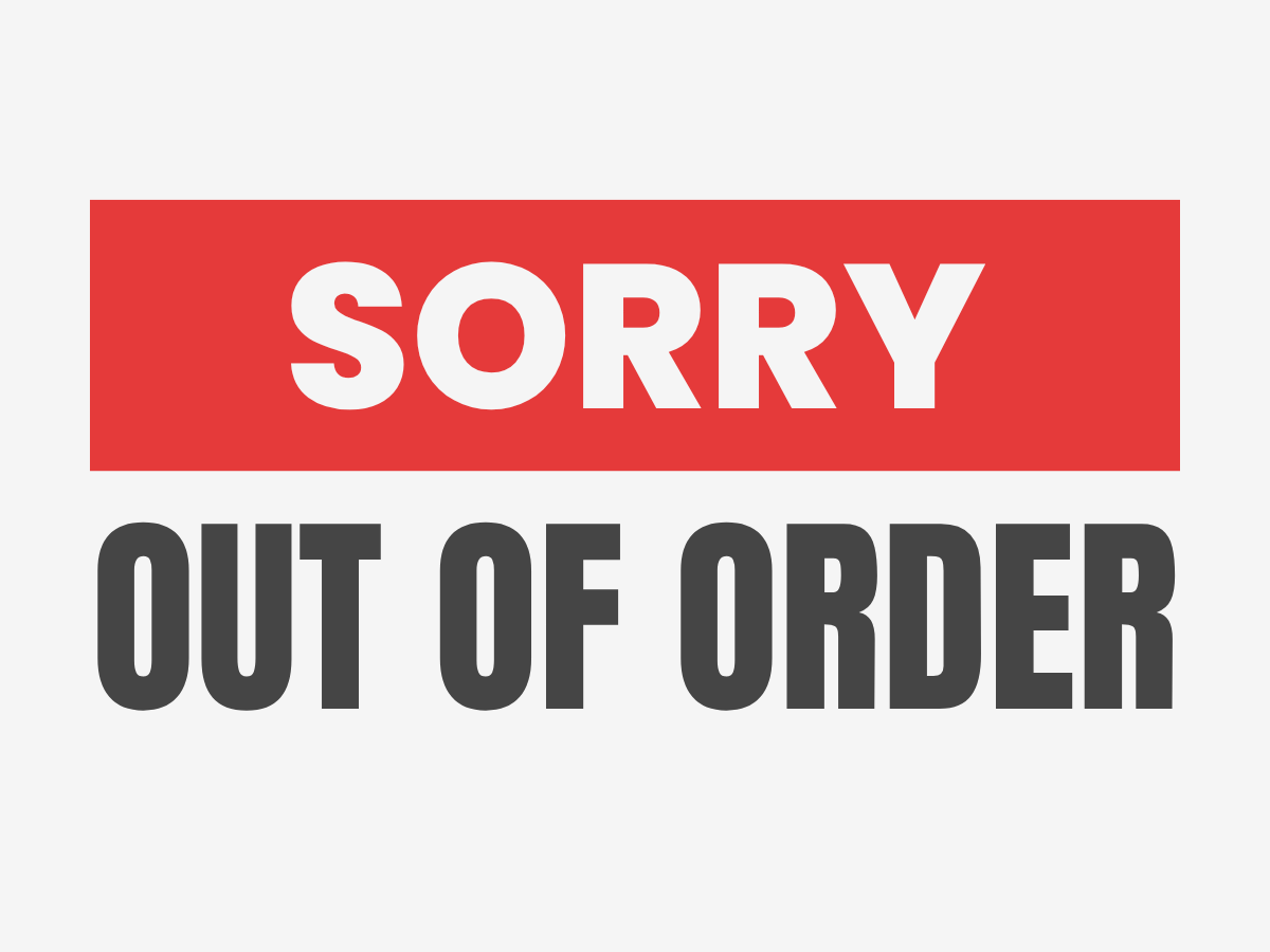 Chairlift Temporarily Out of Order