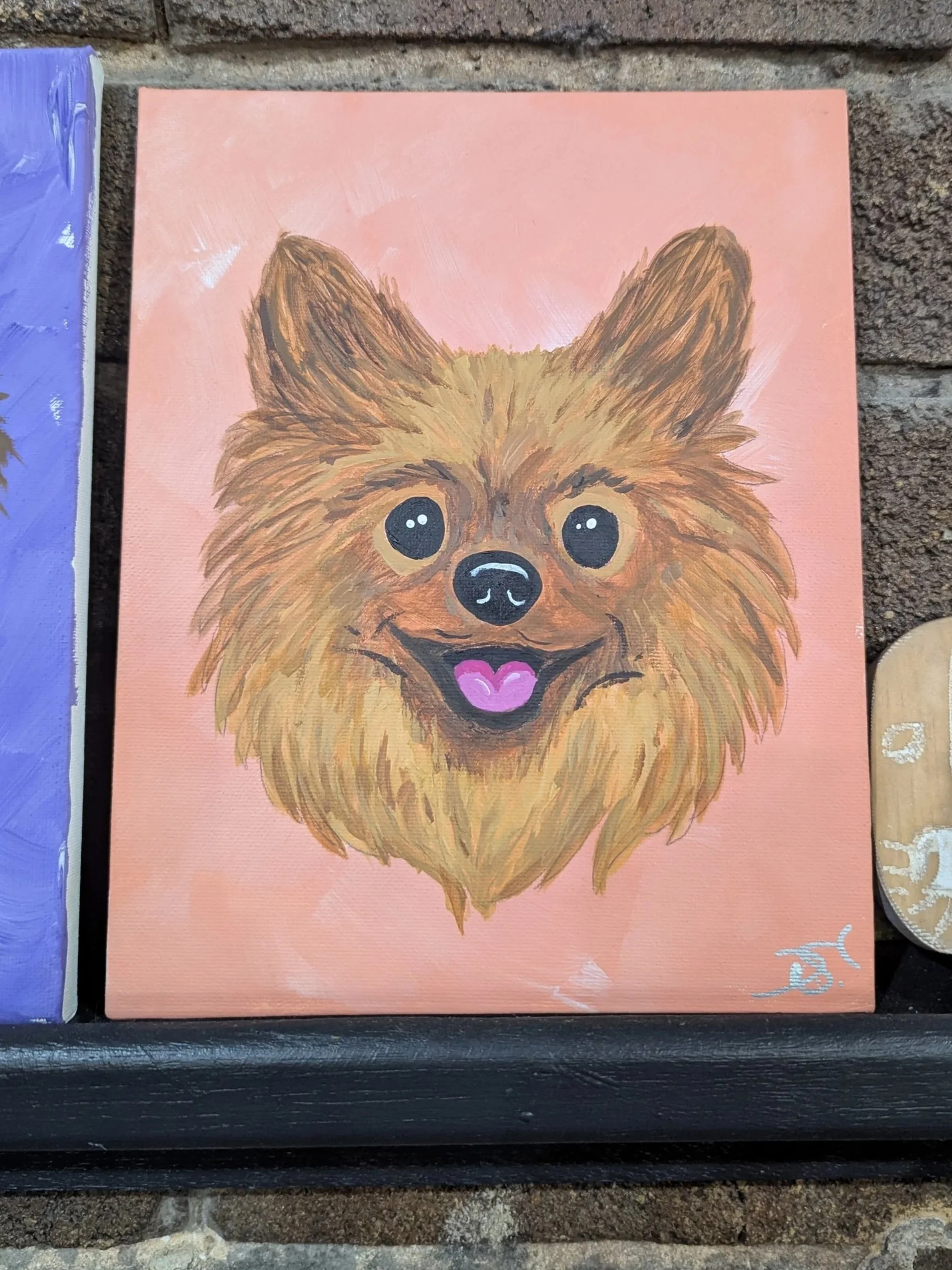 Pup n Paint workshop at The Dale Studio