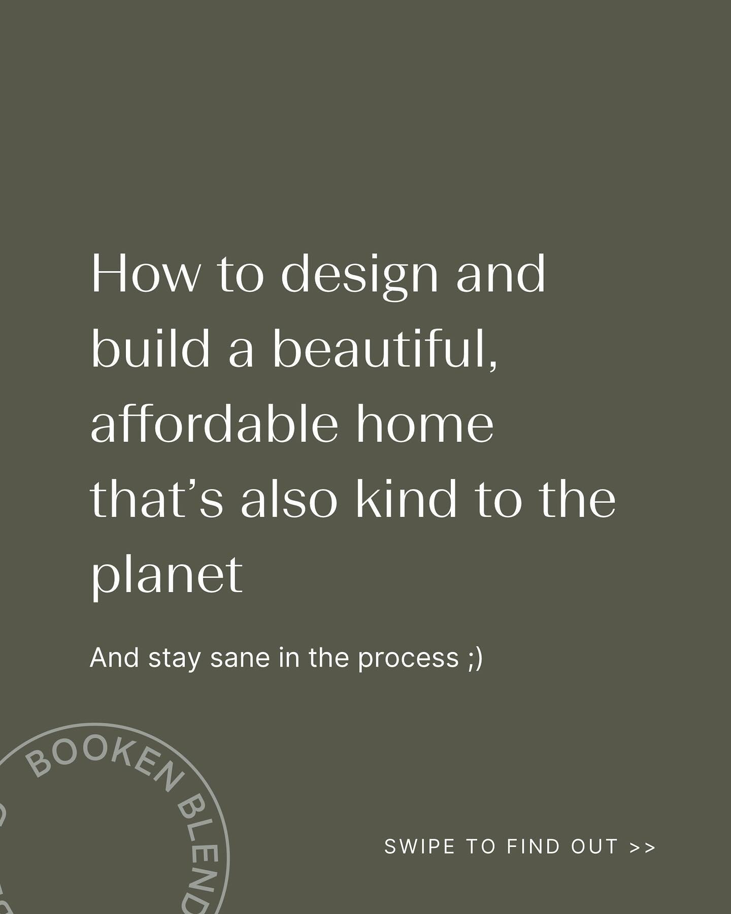 Warning: you are about to be hit with some bluddy cool info if you are dreaming about building or renovating ;)

The doors to our online Simple Sustainable Build Workshop are currently open, BUUUUUT, they close at midnight tomorrow night&hellip; eek!
