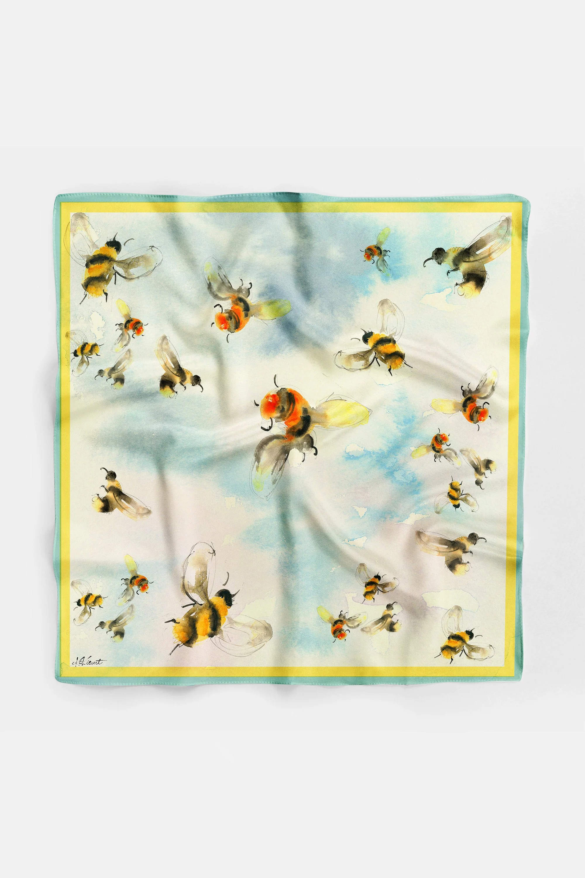 Silk Scarf - Bees