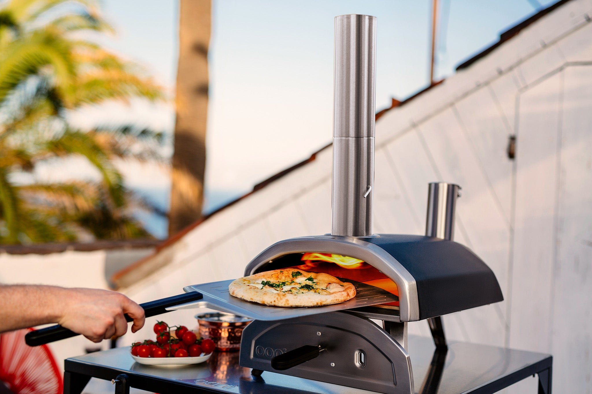Portable Stainless Steel Pizza Maker for Outdoor use MFSTUDIO 12 Wood Pellet Outdoor Pizza Oven 