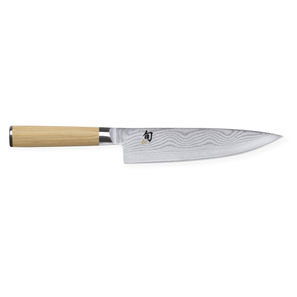 Kai Shun Classic white damascus Chef knife — The Barbeque Shop