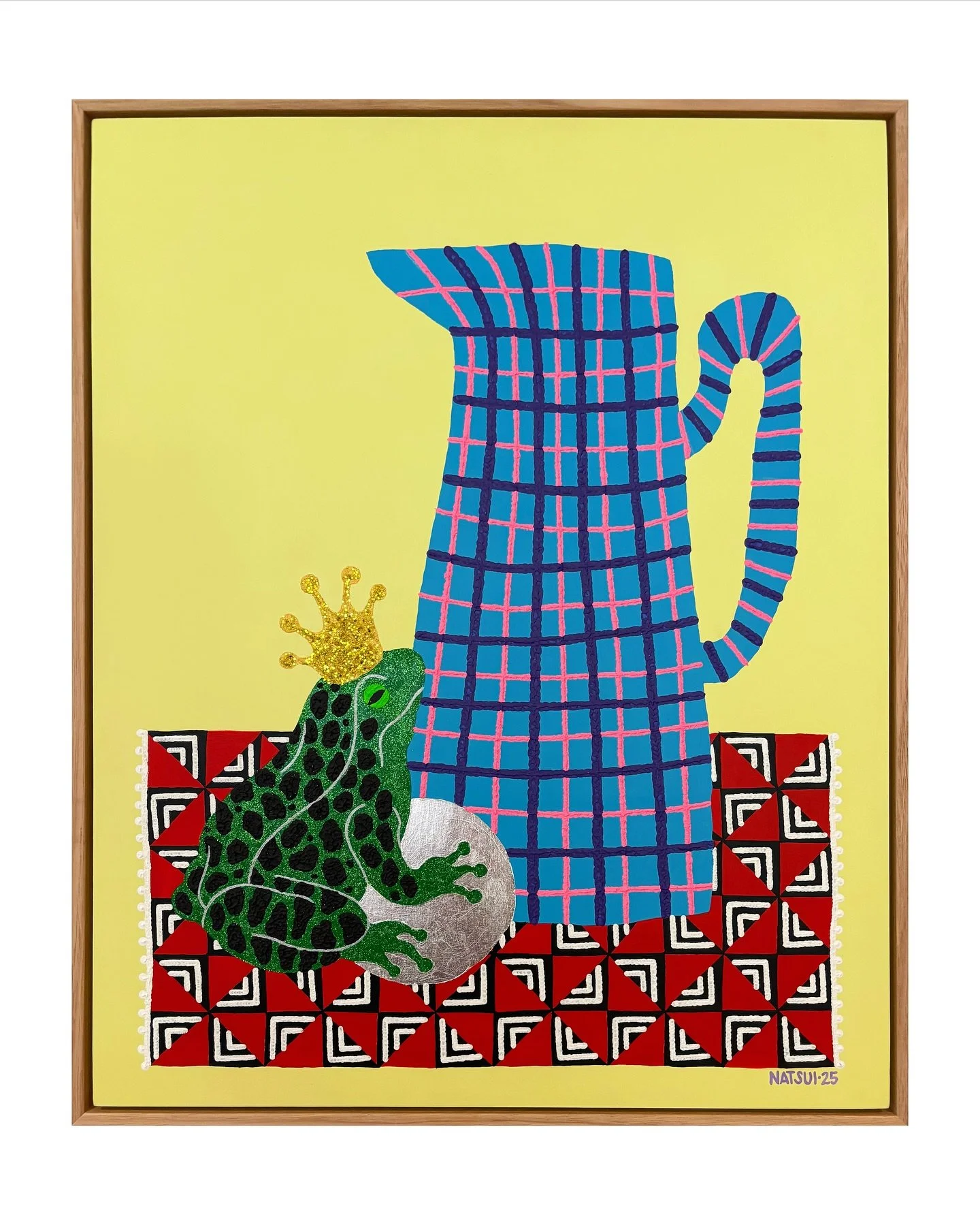 &lsquo; The Frog Prince&rsquo; (AVAILABLE) appears as both trickster and sovereign, a liminal figure bridging the ordinary and the enchanted. In myth and folklore, the frog embodies cycles of renewal, metamorphosis, and hidden potential - speaking to