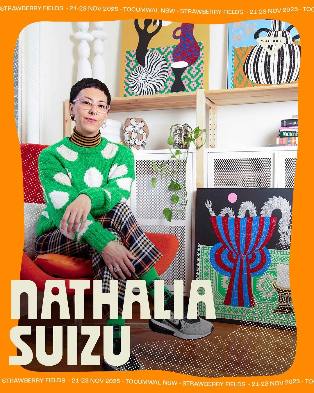 Guess who&rsquo;s on the @strawberryfields_festival artist line up this yr, coming at you with her kookiest project to date 🤠 Installations art you say??!! 🤔 watch this space&hellip;