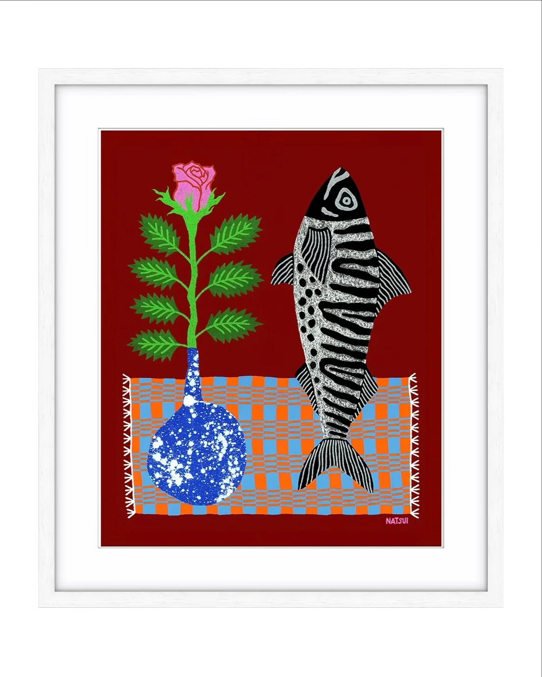 NEW PRINT RELEASE 🌹&rsquo;Still Life w/ Rose &amp; Fish&rsquo; the artwork that inspired the @gormanclothing collab, now available as a print in my shop (link in bio) 🐟

&ldquo;This artwork is a painted prayer of gratitude for the simple, beautiful