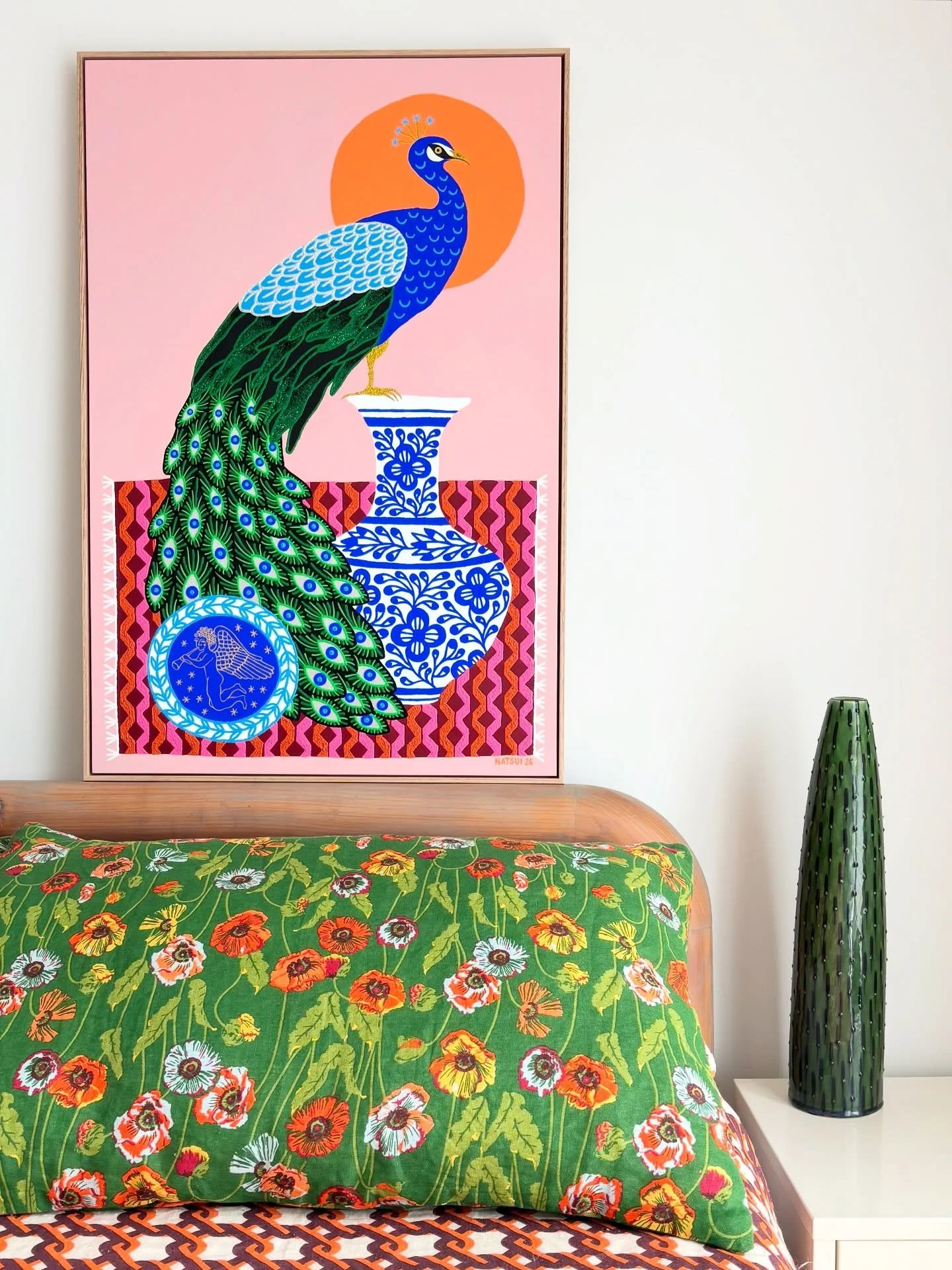 Finito! Adieu beauty bird 🦚 Recent commission before it flew the coop 🩷