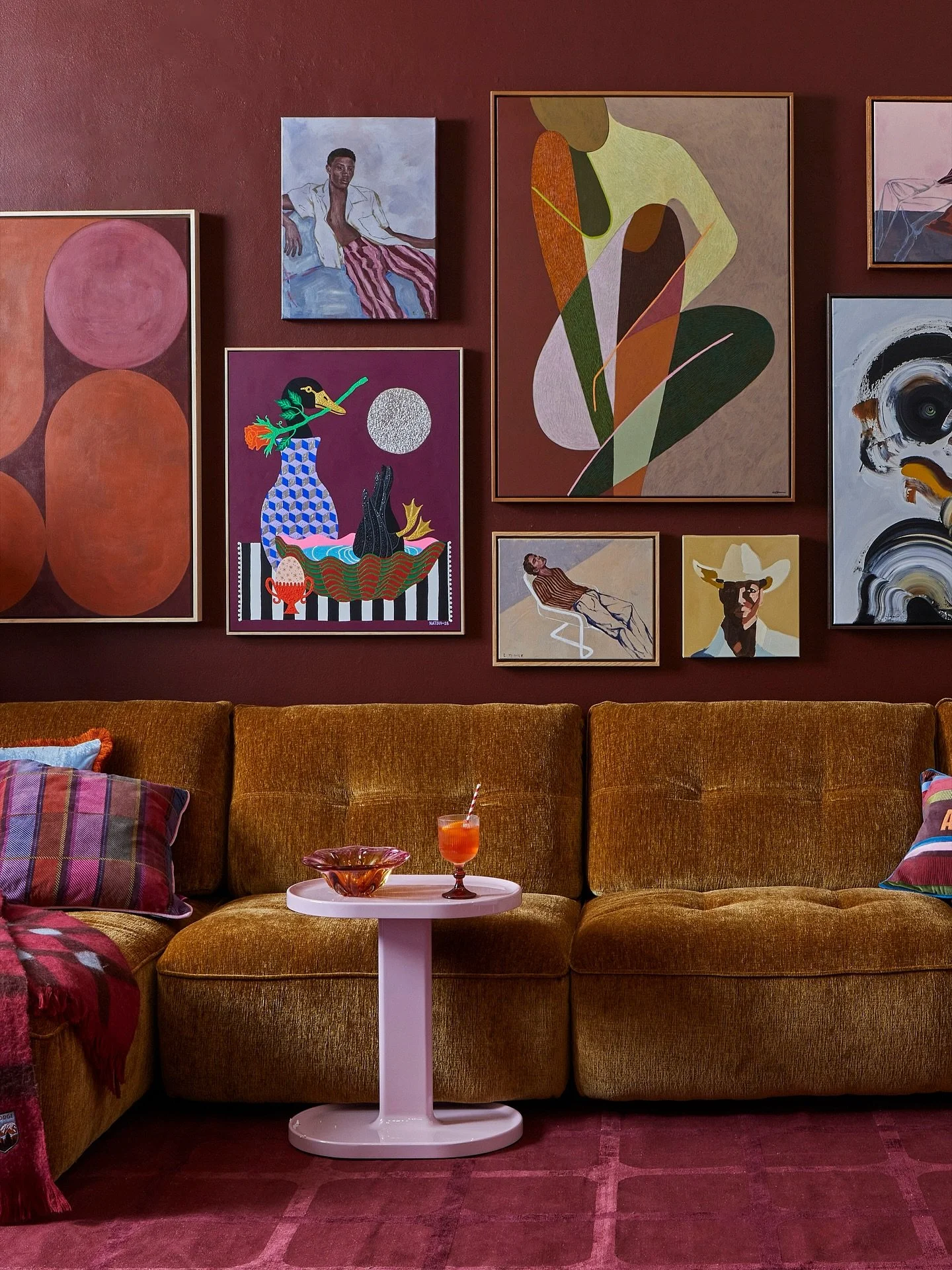 I&rsquo;ve contributed 3 new originals to @fenton_and_fenton Apres-Club art collection, link in bio to see the goods!!🖼️ 🖼️ 🖼️ Featured artwork: &lsquo;Duck Tales&rsquo; (AVAILABLE), Acrylic, glitter and metallic leaf on panel, 62x72cm in Vic Ash 