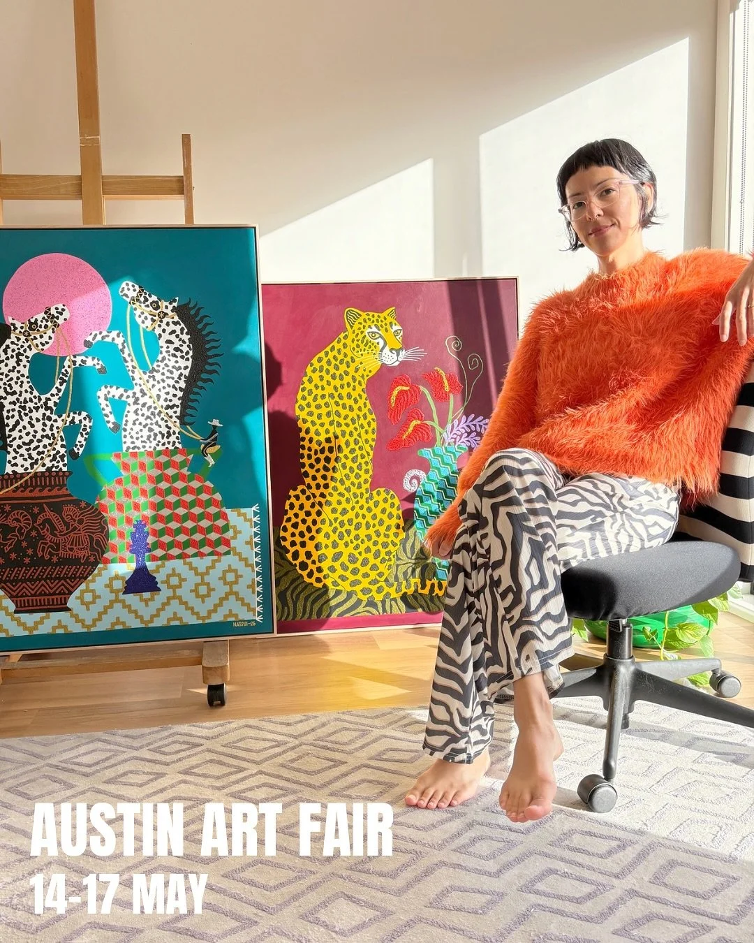 New work heading for @galerieduret at @affordableartfairtexas Austin this wk!! 🇺🇸 14-17 May, Palmer Event Centre, Stand F1 #affordableartfairaustin