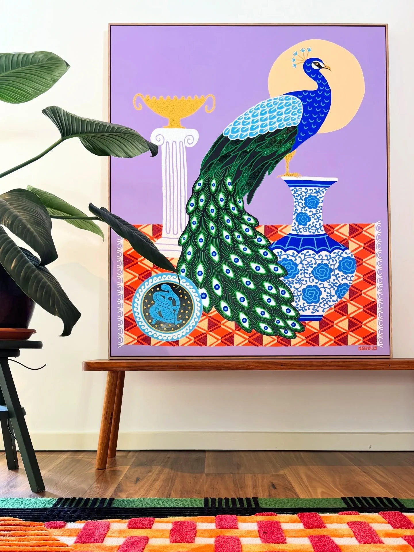 NEW PRINT RELEASE!!! 🦚 &lsquo;Eyes on the Prize&rsquo; is now available as a limited ed. giclee print, in sizes A4 to A0. Shop link in bio 🦚 #colouryourworld