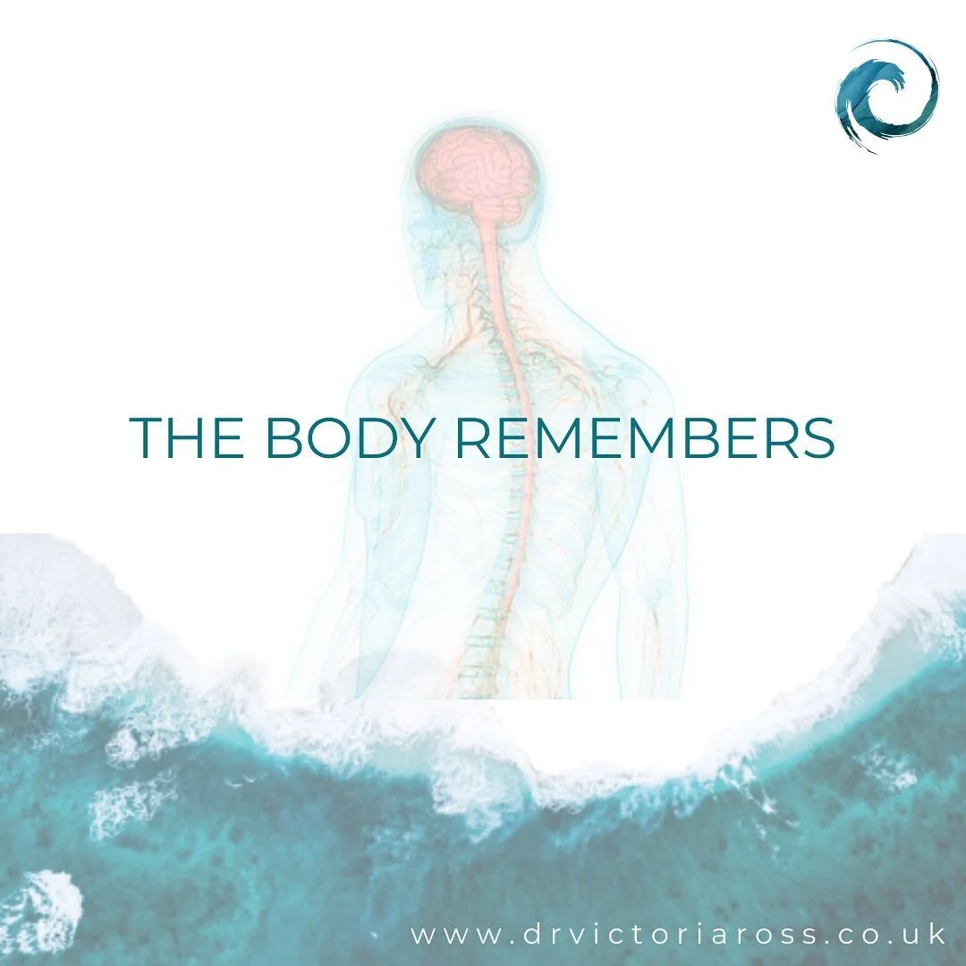 Trauma memories are not just stored in our head or mind, they are also in our bodies. Imprints of the past impact our current physical experiences and physiology too. 
.
.
The good news is there are evidenced based trauma processing therapies which c