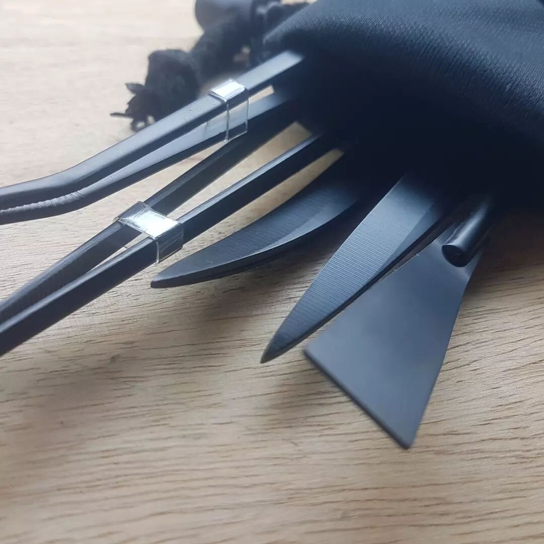 Coming soon 🌱⁠
⁠
I've been meaning to get some tools into the shop and I really enjoy the idea of drawstring bags.⁠
So these matte black tool sets + drawstring bag sets will be able to be purchased off the site soon.