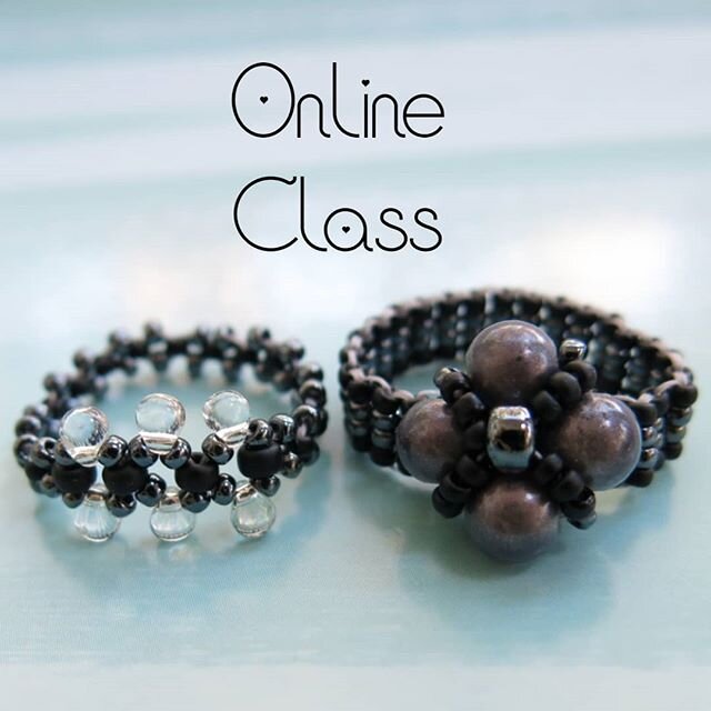 On Monday 18th May, 7pm it's time for another online beading class! We will be making 2 adorable beaded rings.For ages 15+ Suitable for all levels. &euro;12 will include your kit, PDF instructions and links to HD videos. So even if you can't make the