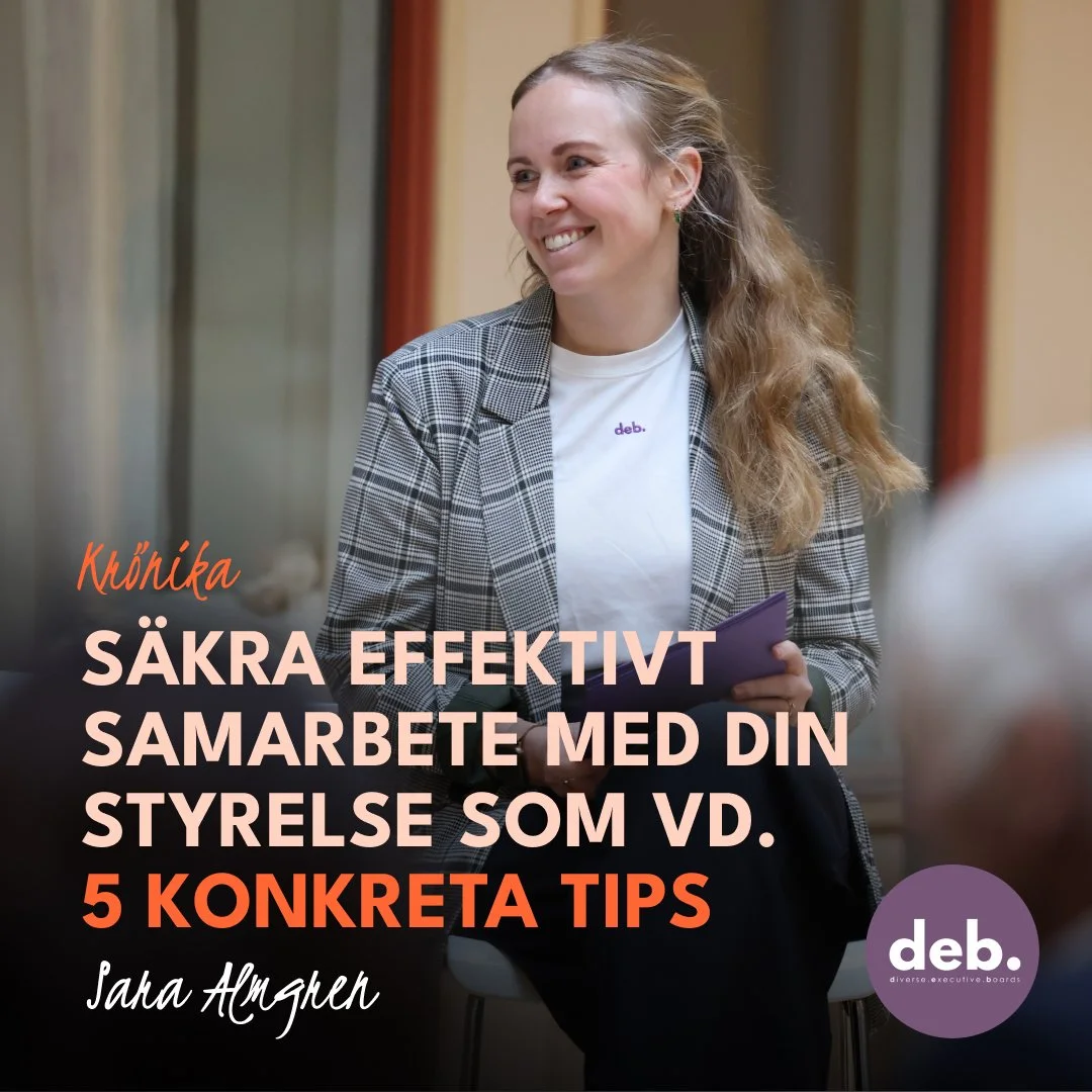 Säkra effektivt samarbete med din styrelse som VD – 5 konkreta tips