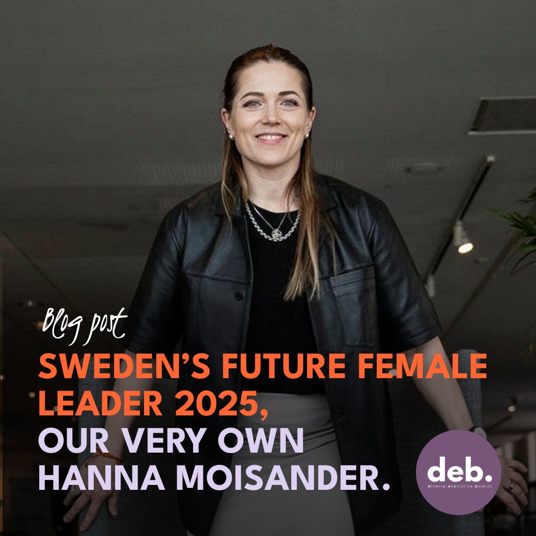 Sweden’s Future Female Leader 2025, our very own Hanna Moisander.