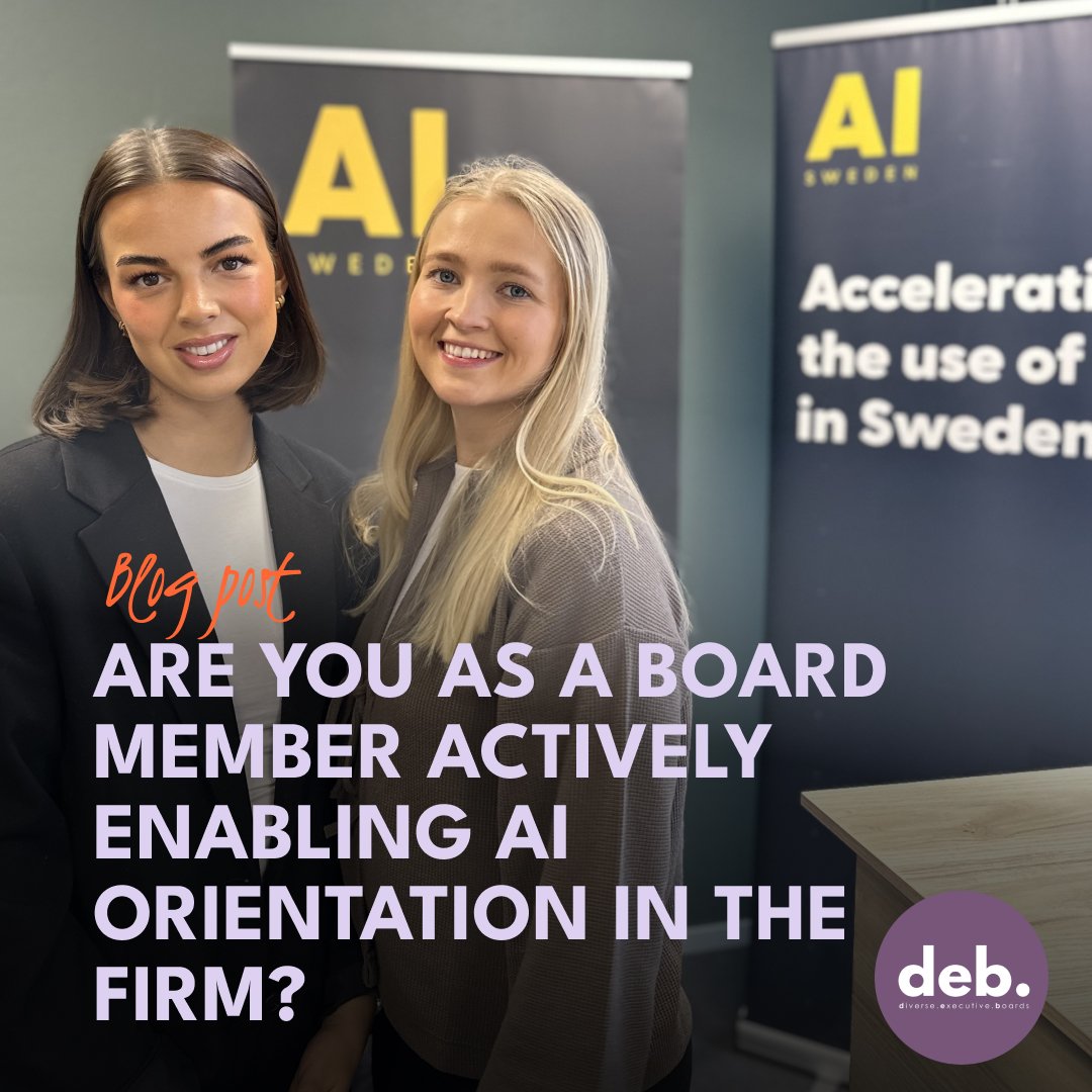 Are you as a board member actively enabling AI orientation in the firm? 