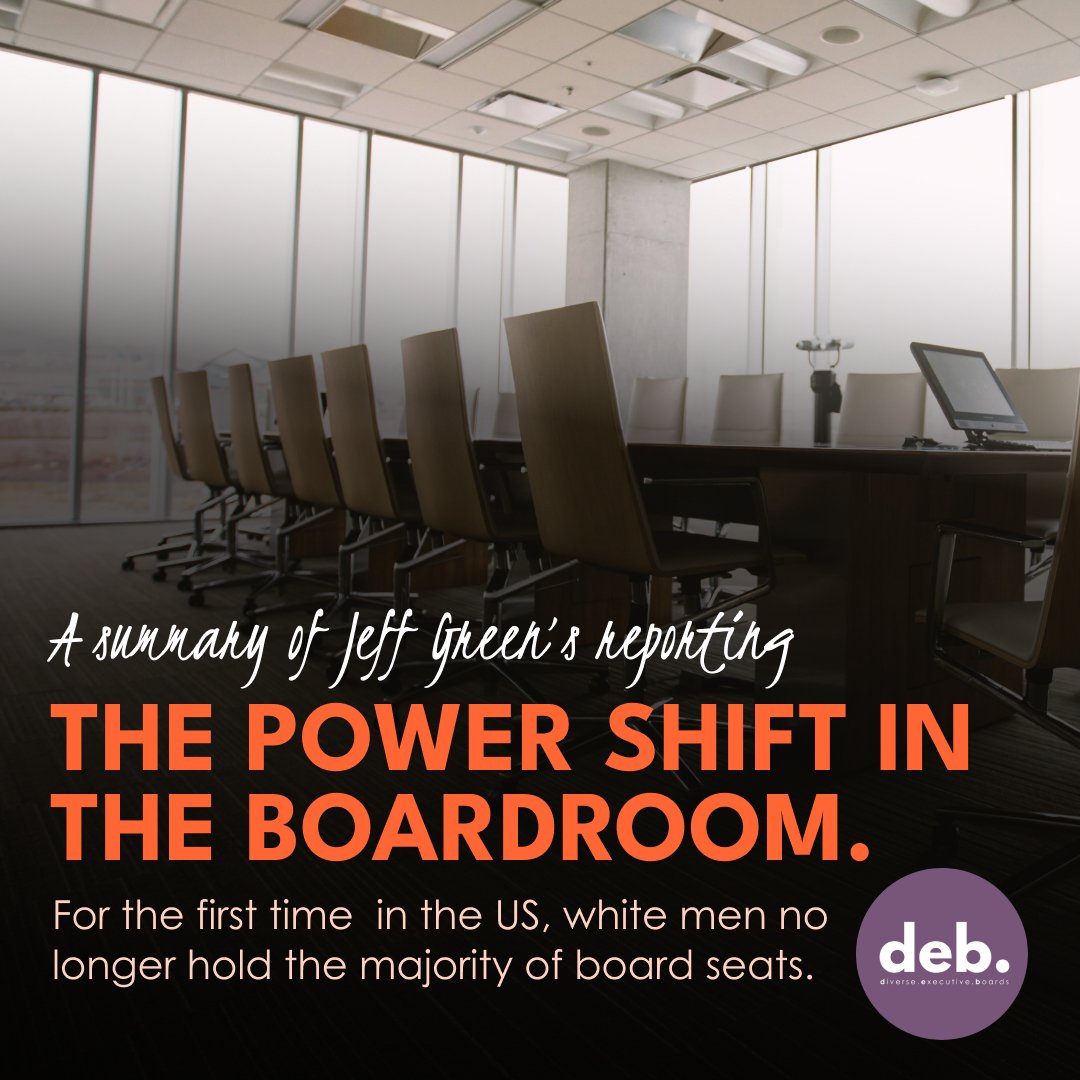 The power shift in the US boardroom, a summary and reflection of Jeff Green’s reporting.