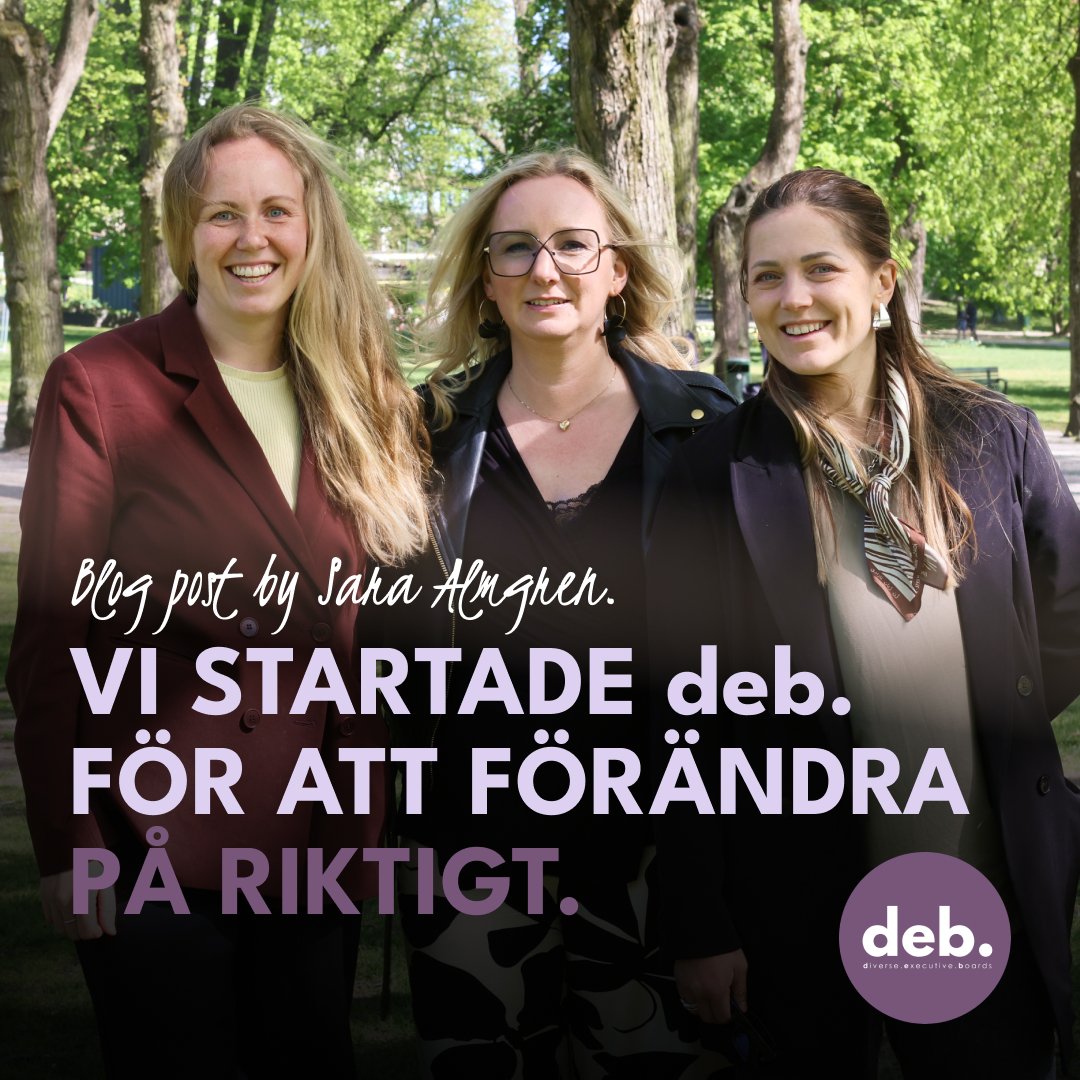 Vi startade deb. för att förändra - på riktigt.