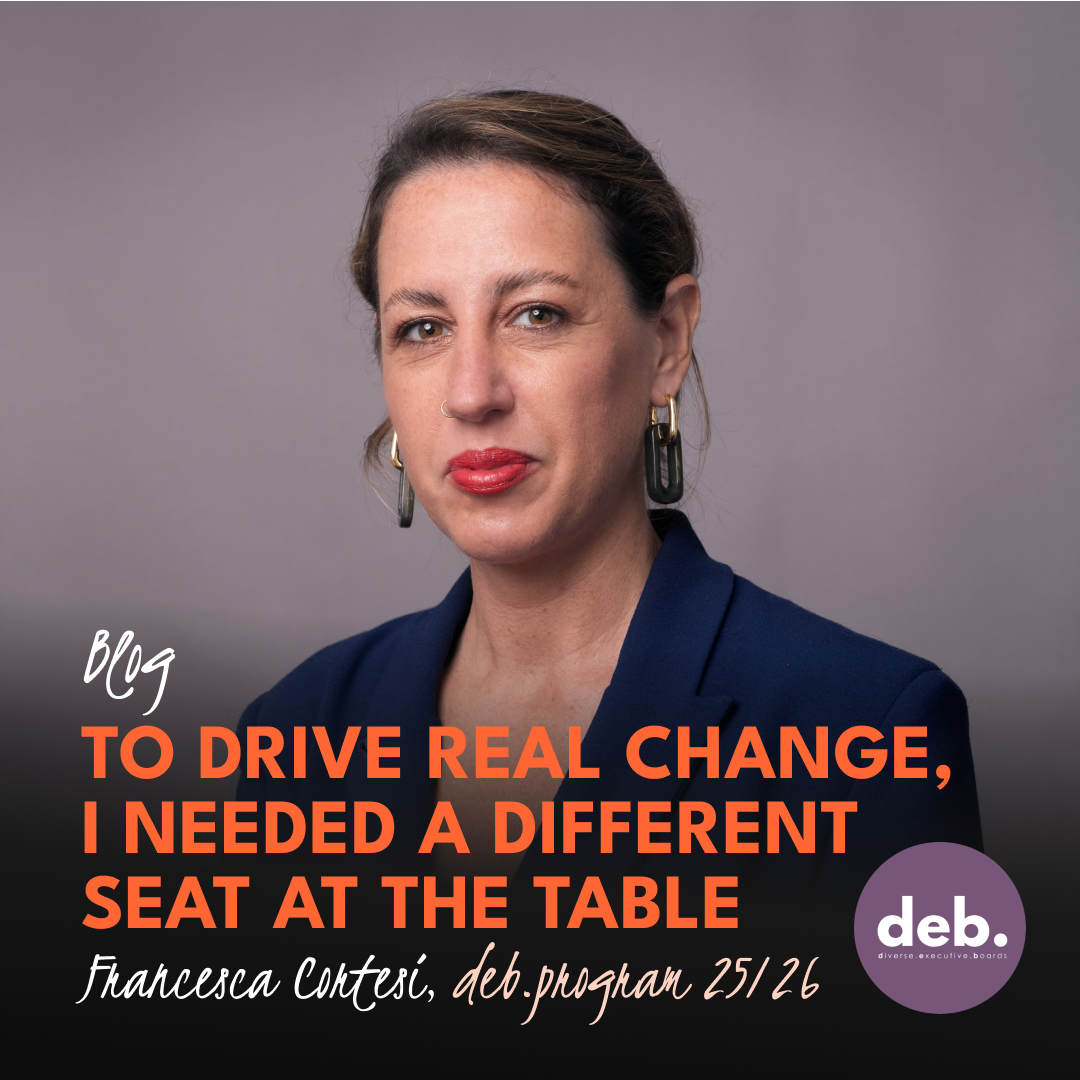 To drive real change, I needed a different seat at the table.