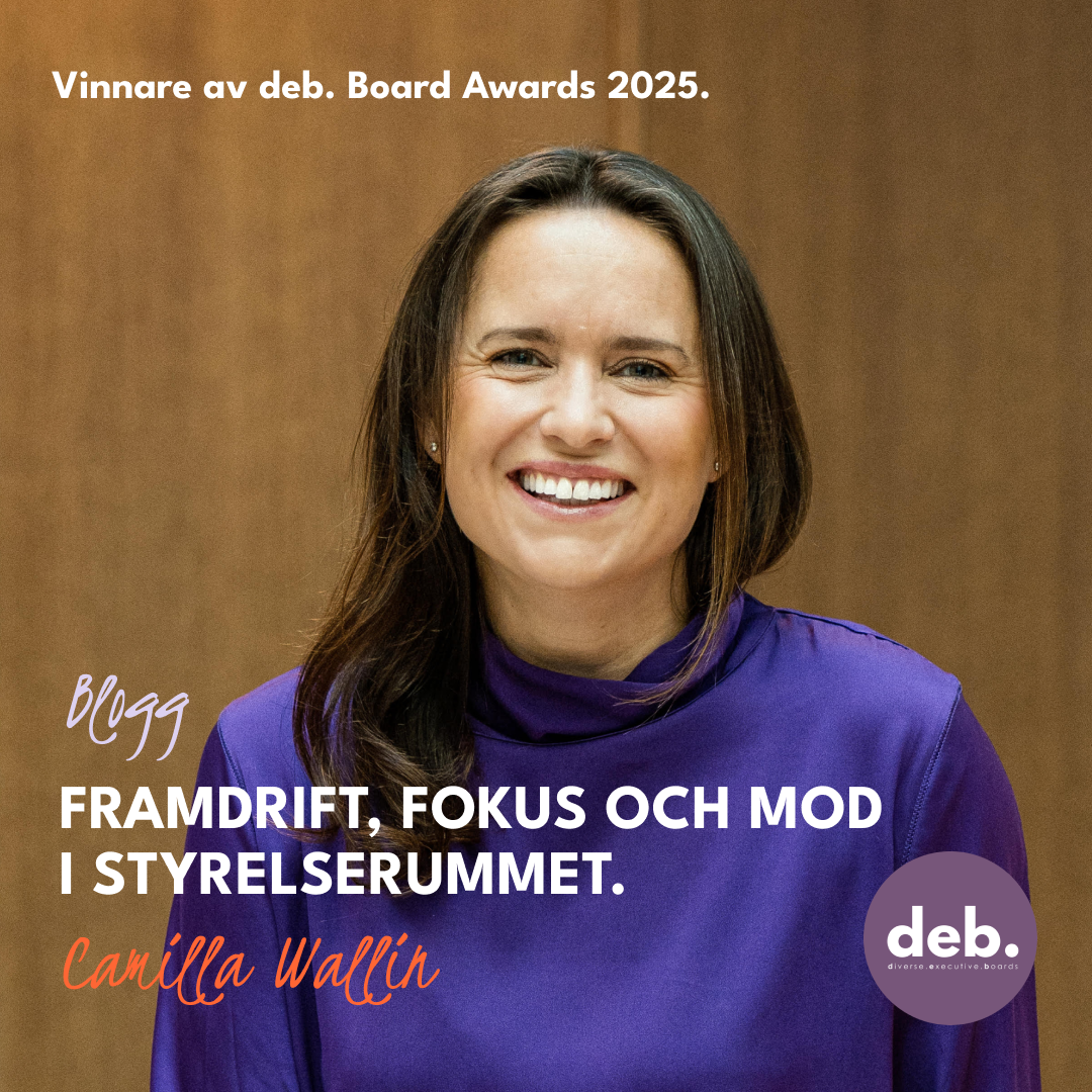 Framdrift, fokus och mod i styrelserummet.