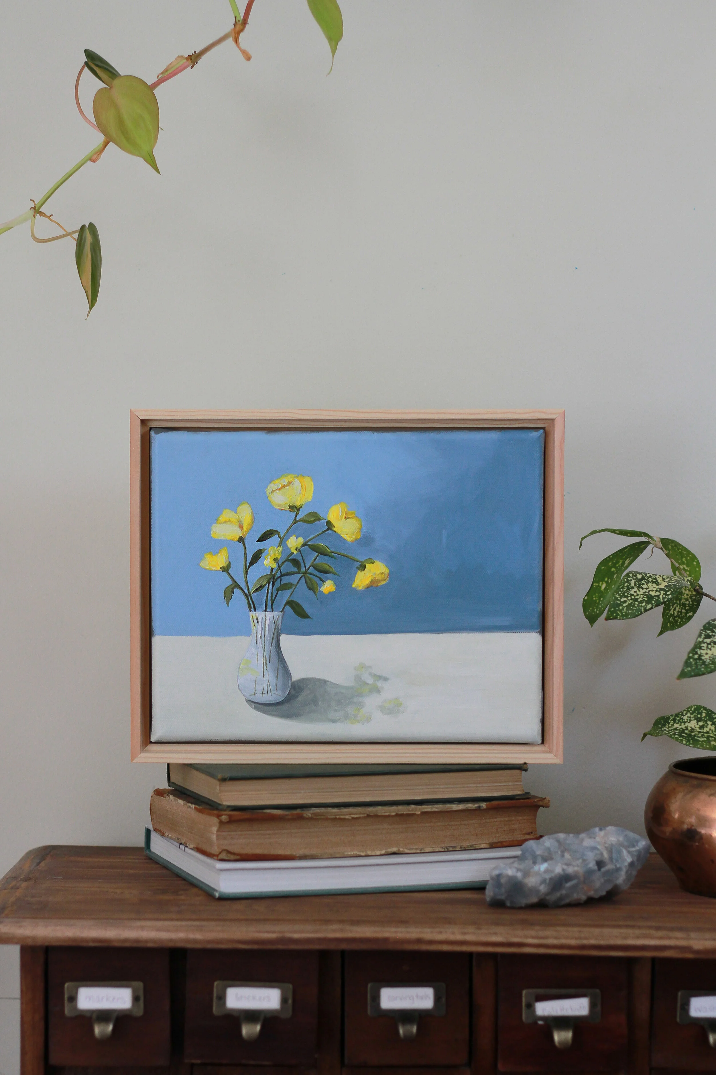 "Saved From the Rain" an 8x10" horizontal canvas