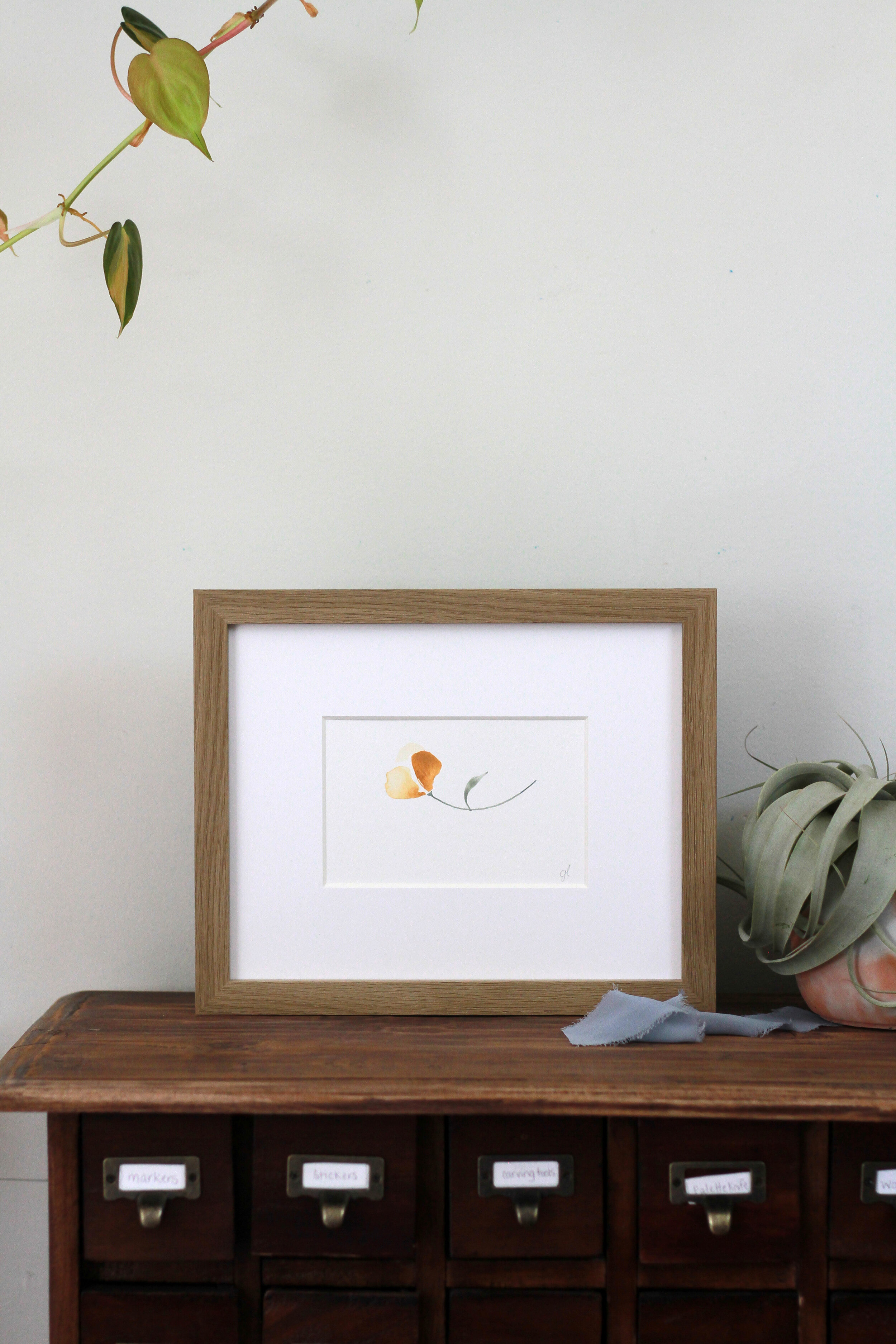 "Inner Light Four" a 3.75x4.5" horizontal watercolor painting