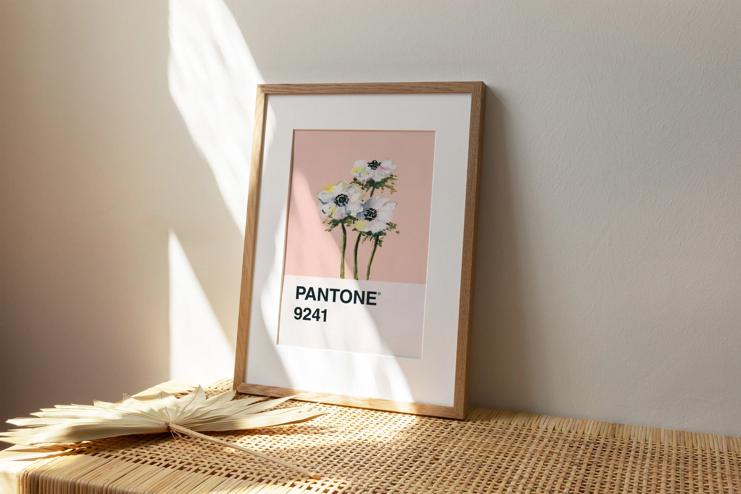 Day 4 - Pale Pink Flower Trio - Print