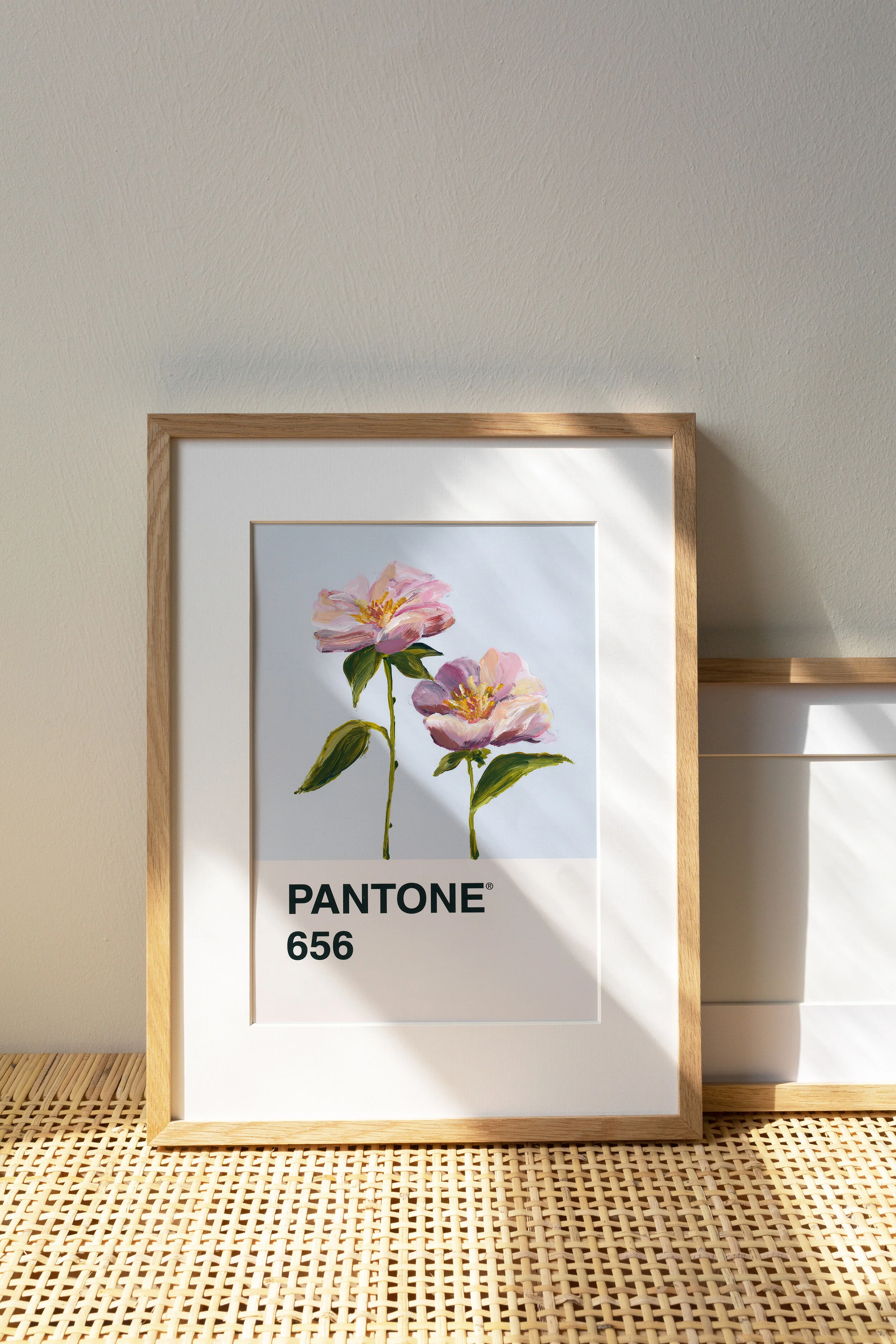 Day 10 - Pale Blue with Pink Beauties - Print