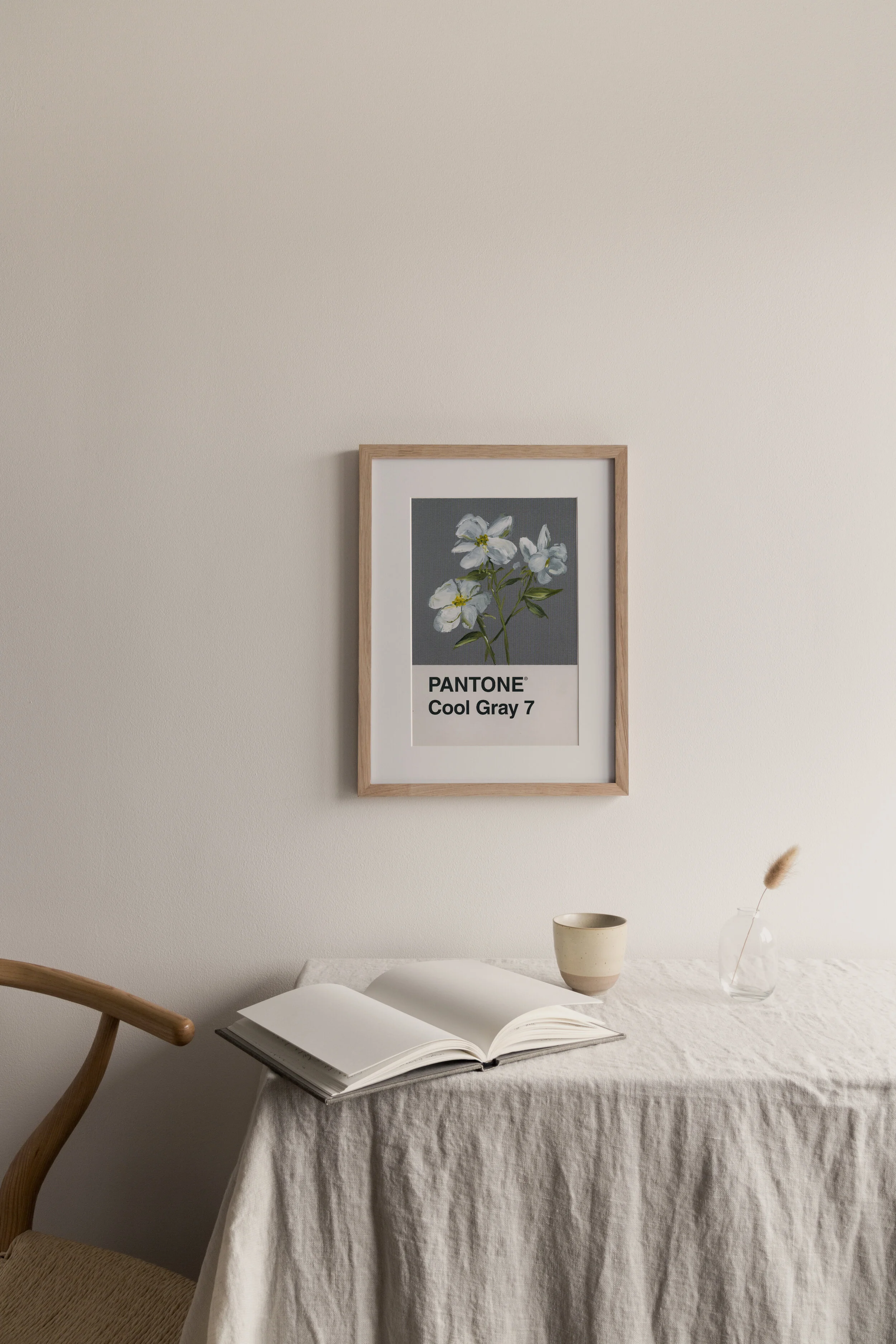 Day 62 - Cool Gray Florals - Print