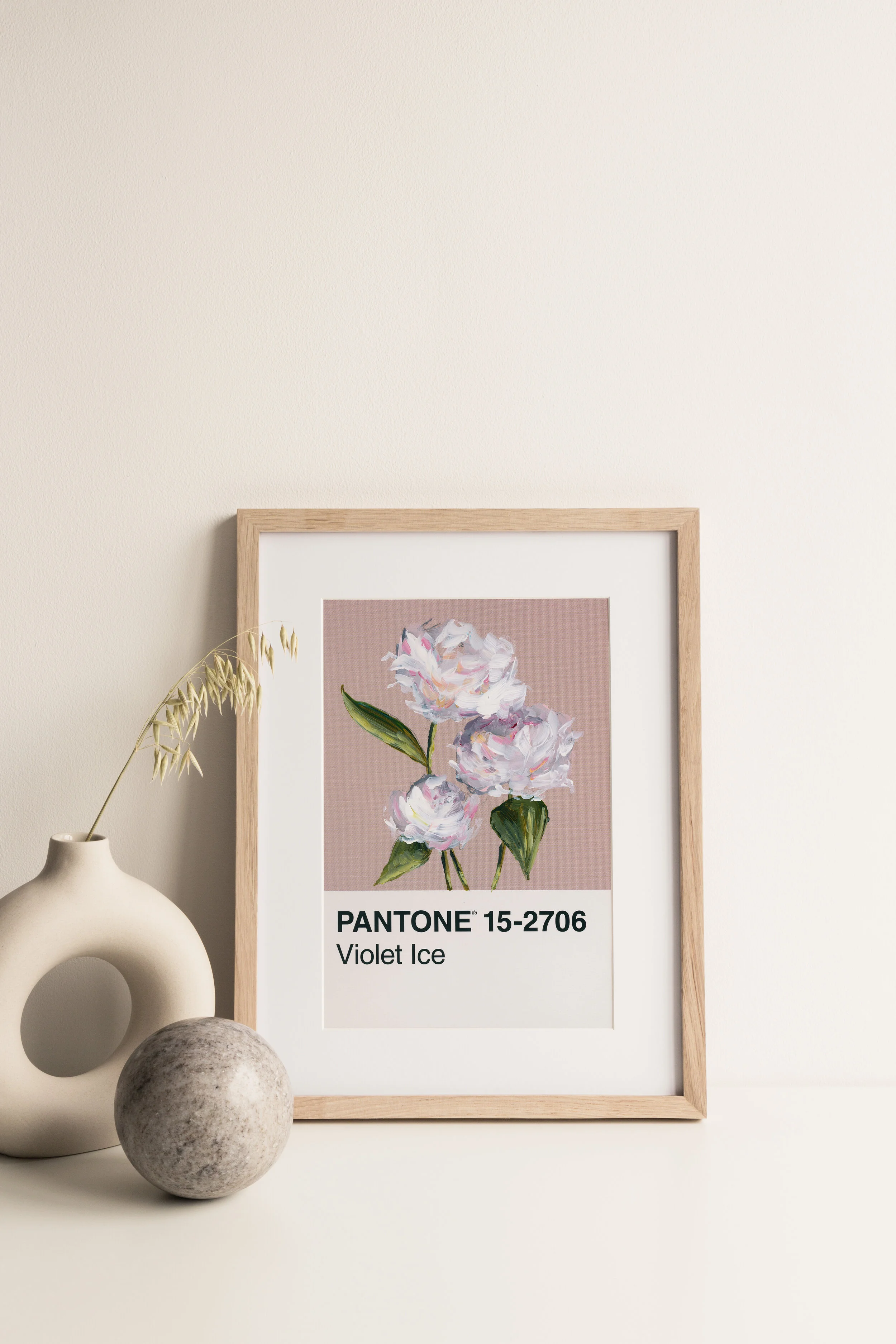 Day 7 - Dusty White Peonies - Print