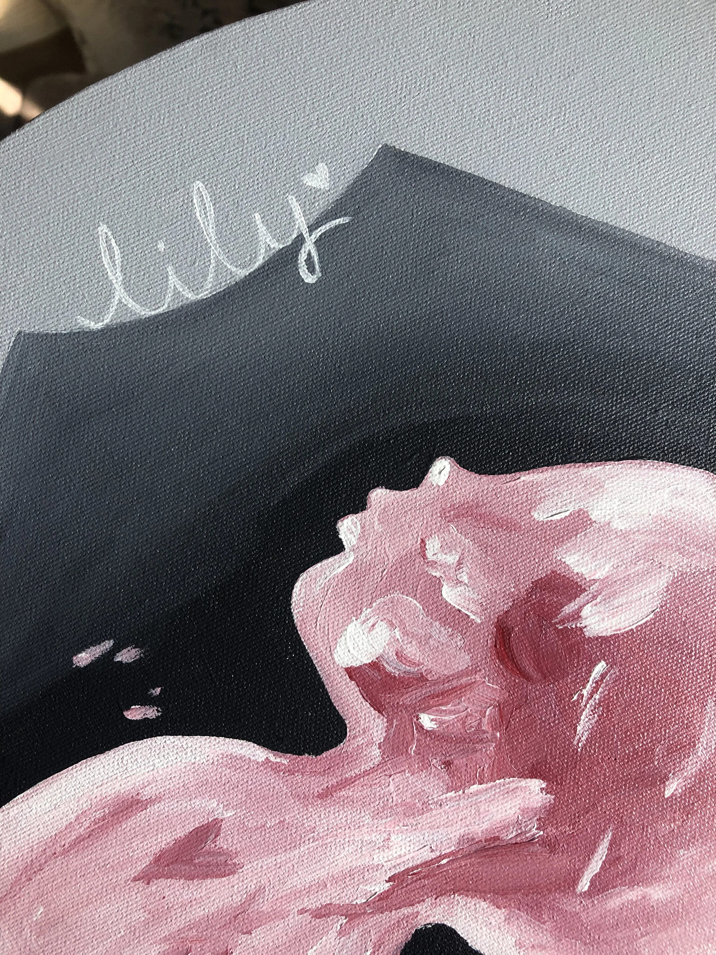 Custom Oval Ultrasound Painting