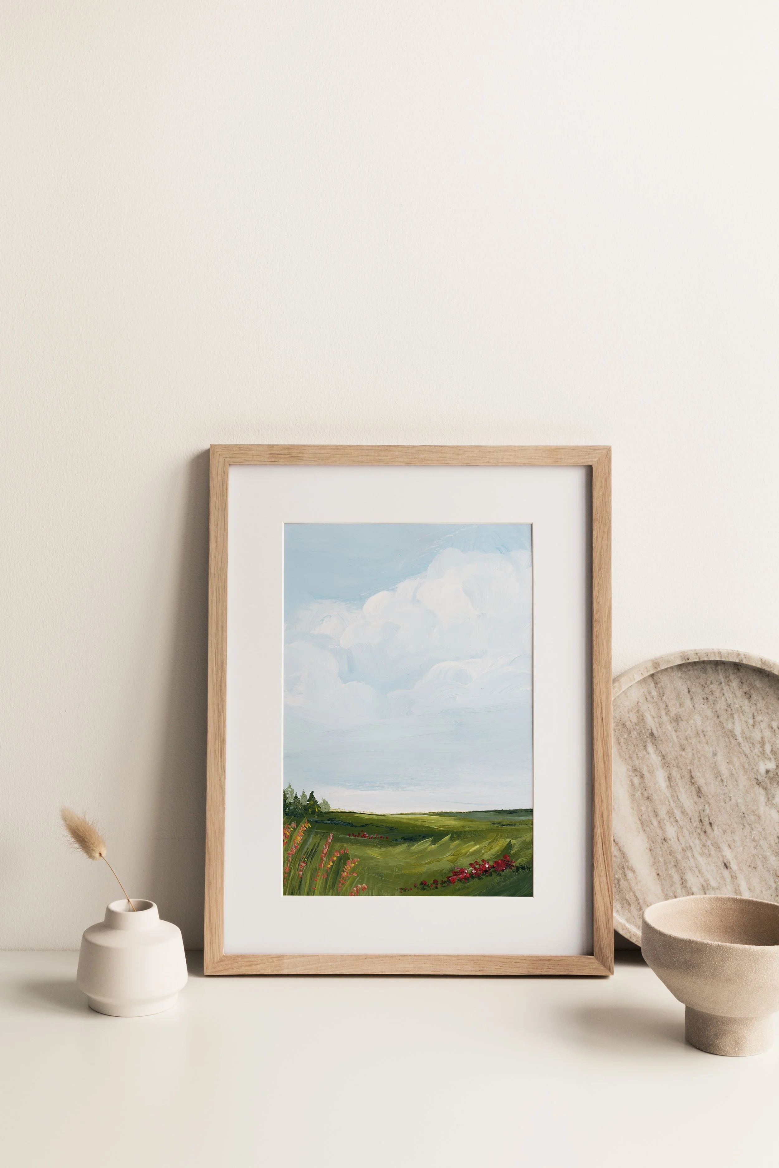 "Warm Wildflowers" landscape print