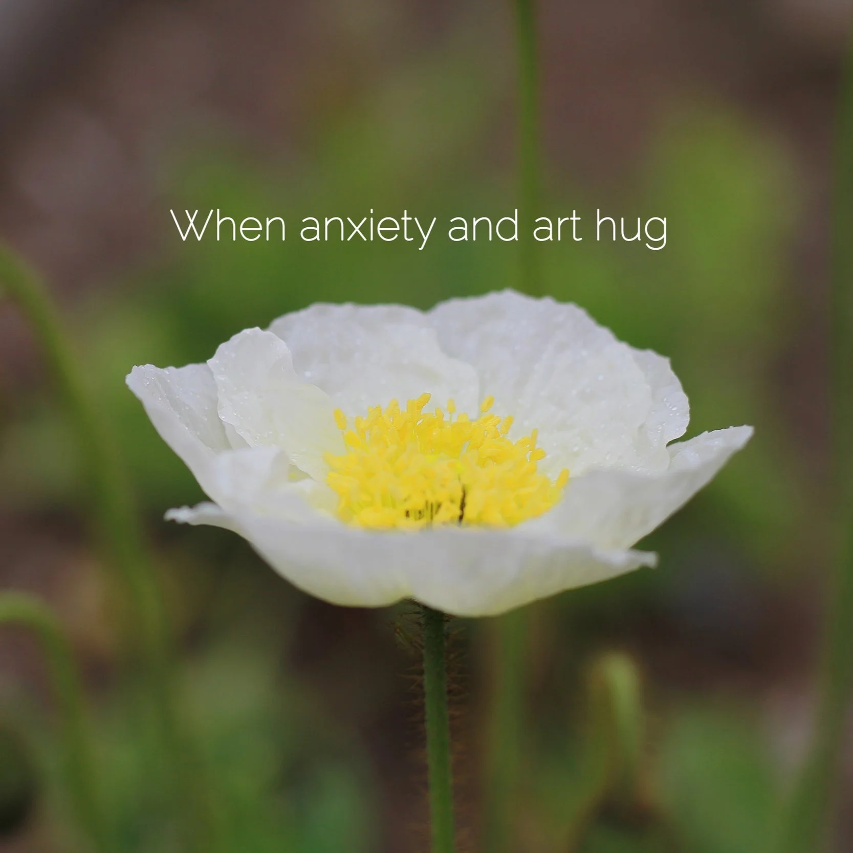 When art and anxiety hug…