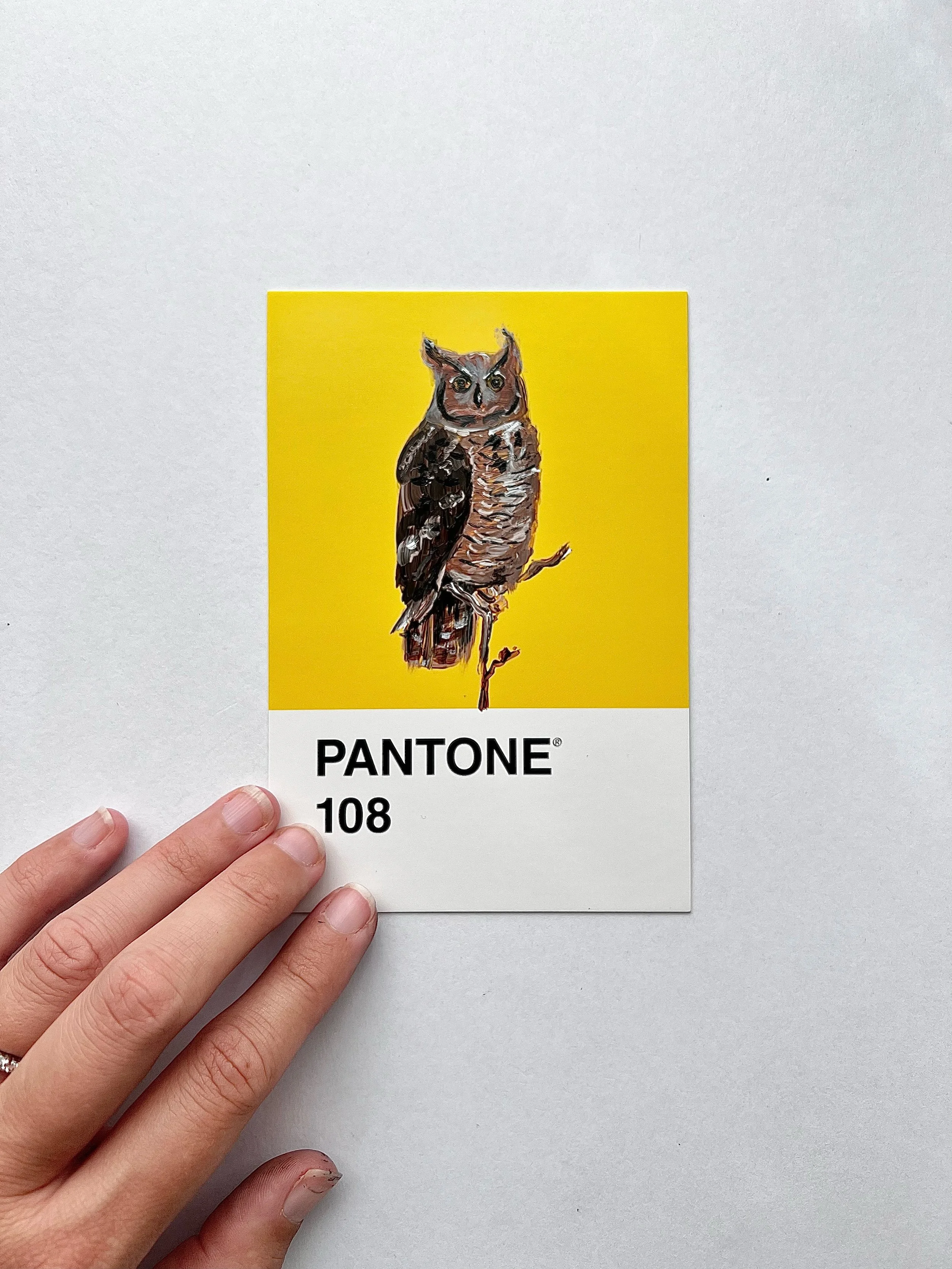 Pantone Day 65 - Great Horned Owl