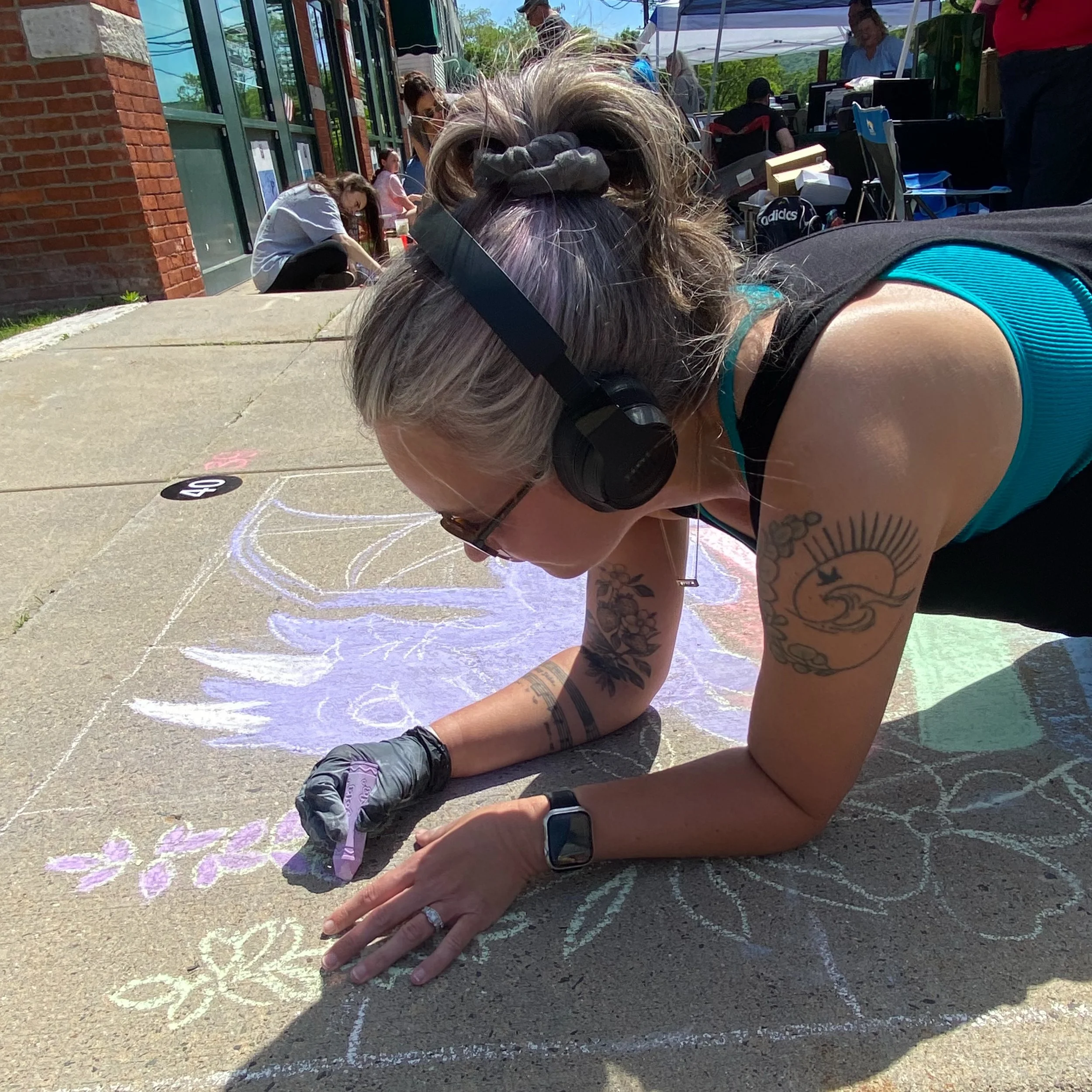 Sometimes, what makes sense is to say yes. 
I wasn&rsquo;t going to participate in my town fundraiser. I was afraid I&rsquo;d be horrible because I&rsquo;ve never drawn more than like, a heart or hopscotch with chalk on the ground. I was afraid I&rsq
