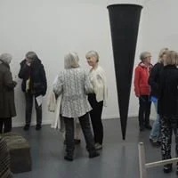 Berit Lindfeldt i sin utställning på Konsthall Norra Kvarken.jpg
