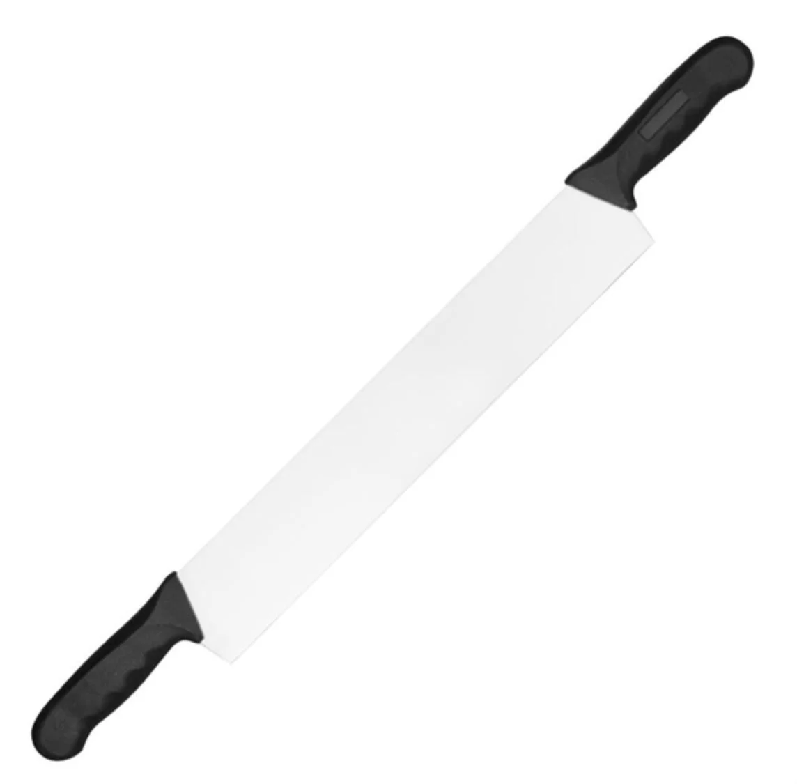 Double Handed Cheese Cutter - Ideal for any cheese party serving cheese boards. The solid plastic handles are ergonomically designed for your comfort and will help to make slicing though cheese a quick and easy task. The two handed design allows chef