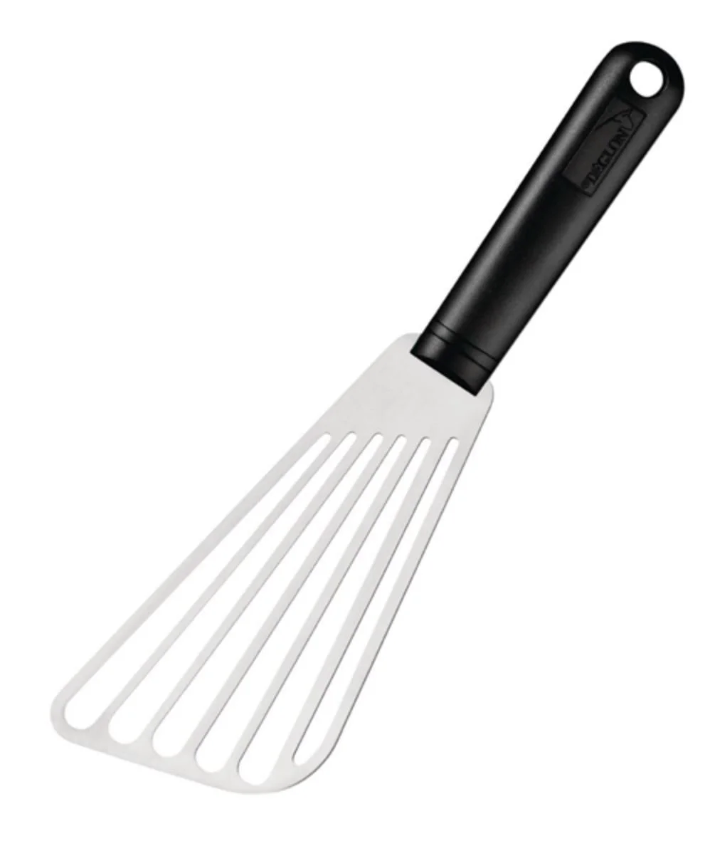 Slotted Spatula - The slotted spatula is an essential tool for any. Perfect for use with greasy foods such as burgers or bacon, the slotted stainless steel head quickly drains away any unwanted liquids, helping you plate food cleanly and attractively