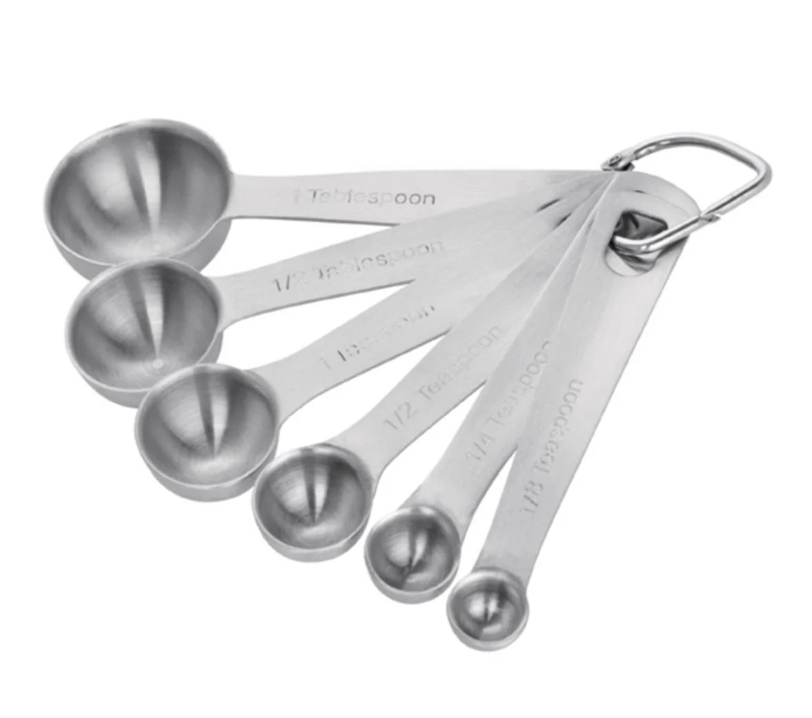 Measuring Spoons - Follow recipes with great accuracy, thanks to this set of six high quality measuring spoons. Including 1/8, 1/4, 1/2, 1 teaspoon, 1/2, and 1 tablespoon, the set helps you portion out each amount quickly and easily, giving you preci