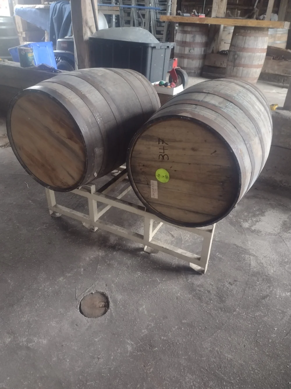 Barrel Racks Used — Whiskey Barrel Wholesalers