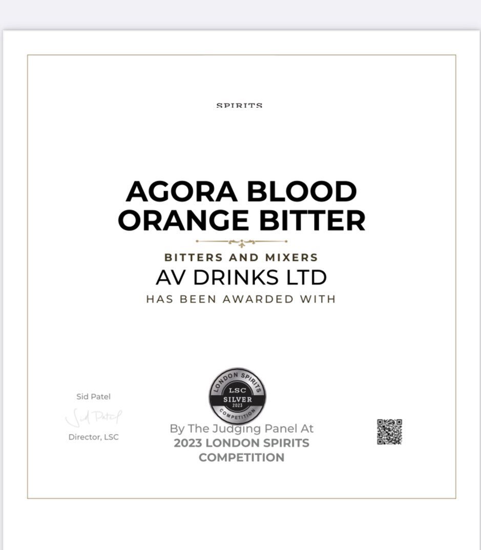We are pleased to announce 📣 a Silver medal with @londoncompetitions for best Bitters and Mixers category. 

#londoncompetitions #awards #bitter #aperitivos #aperitivotime #cocktailporn #cocktailofinstagram #drinkstagram #aperitif #drinksdrinksdrink