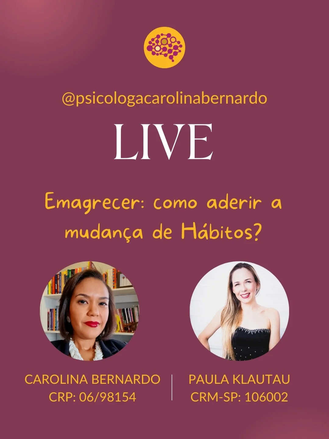 Live - Emagrecer: como aderir a mudança de Hábitos?