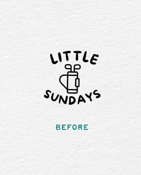 Something wasn&rsquo;t quite clicking.

Little Sundays had the 𝘳𝘪𝘨𝘩𝘵 𝘦𝘯𝘦𝘳𝘨𝘺 &mdash; joyful, approachable, modern &mdash; but their visual identity didn&rsquo;t reflect that spirit. The brand felt softer than intended, and was often misread