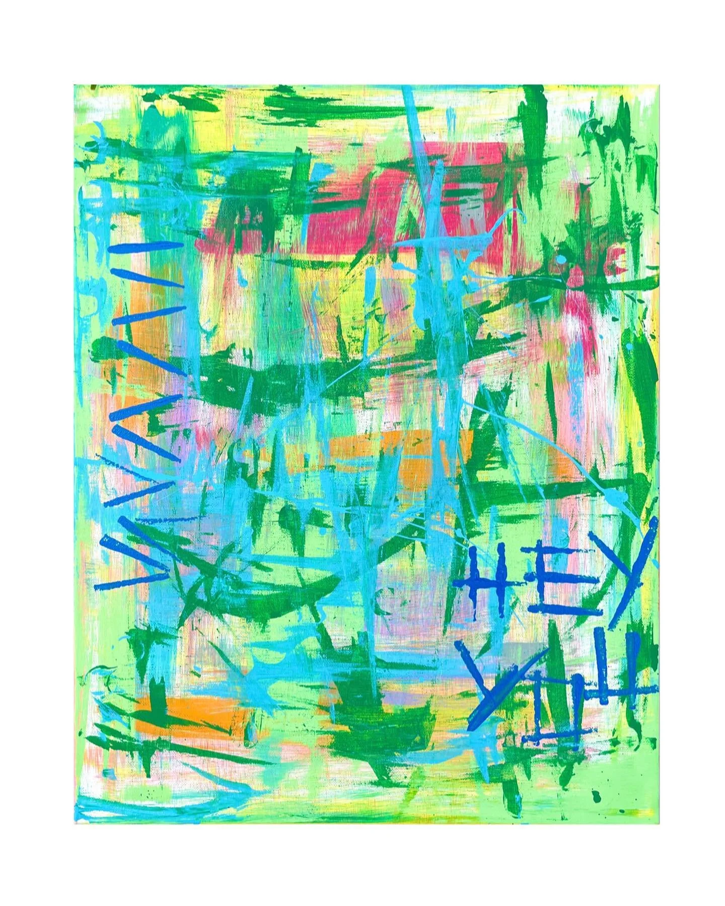 &ldquo;hey you&rdquo; acrylic on canvas 16 x 20 #art #artofinstagram #artistoninstagram