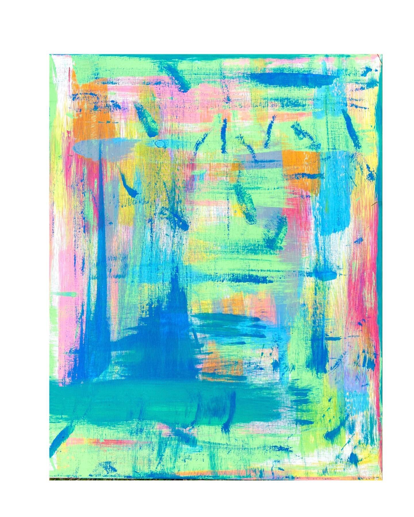 &ldquo;Scribble&rdquo; acrylic on canvas 16 x 20 #art #artistsoninstagram #artoninstagram