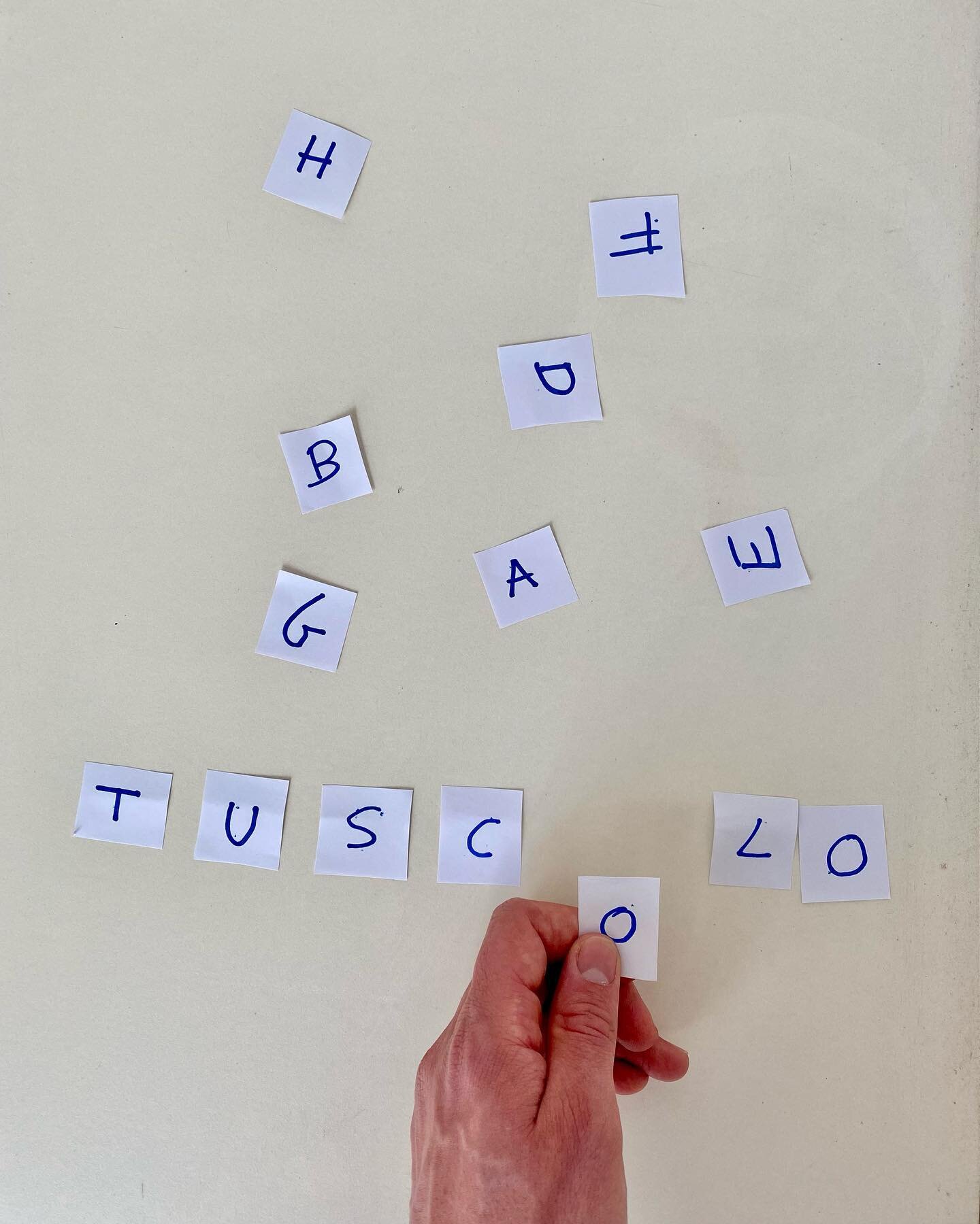 Componi la tua parola preferita. 

#tuscolo