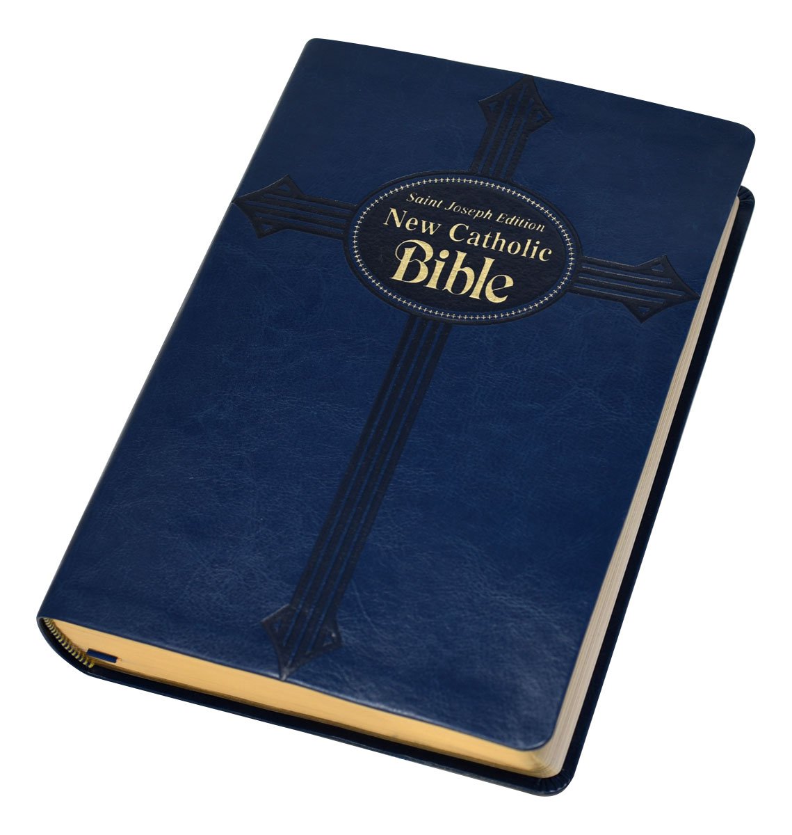 New Catholic Bible Large Print in Dark Blue Leather flex.jpg