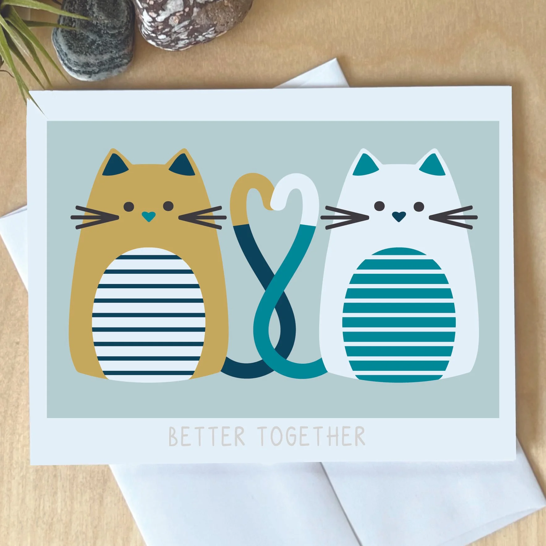 Better Together Blue Notecard